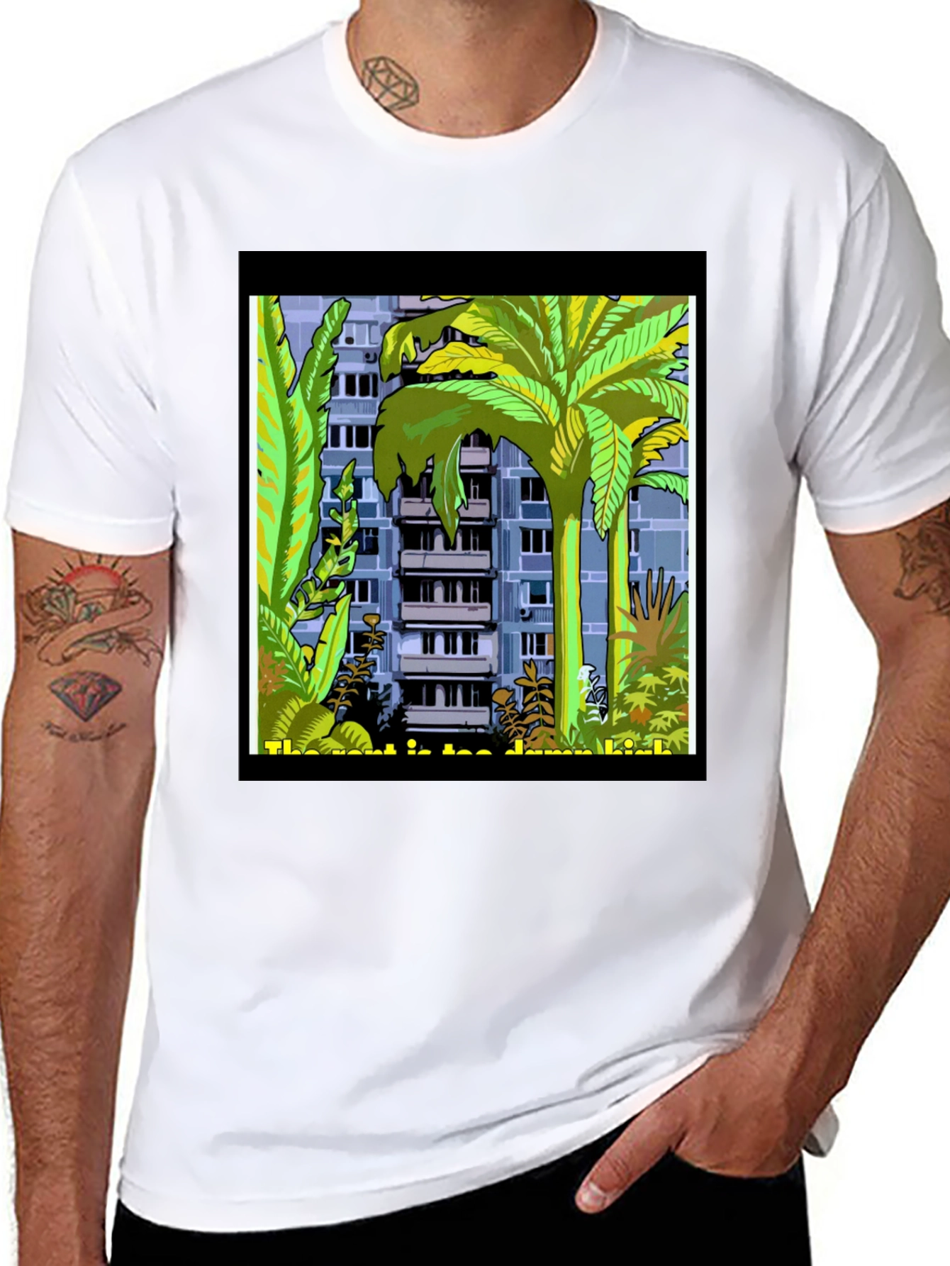 Tropical Urban Tee: City Meets Jungle