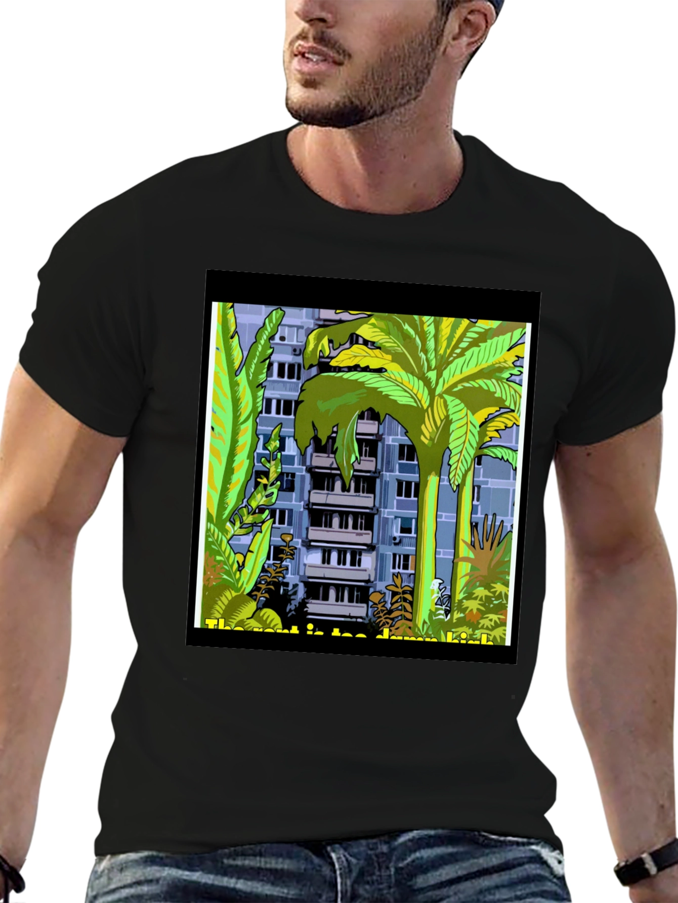 Tropical Urban Tee: City Meets Jungle
