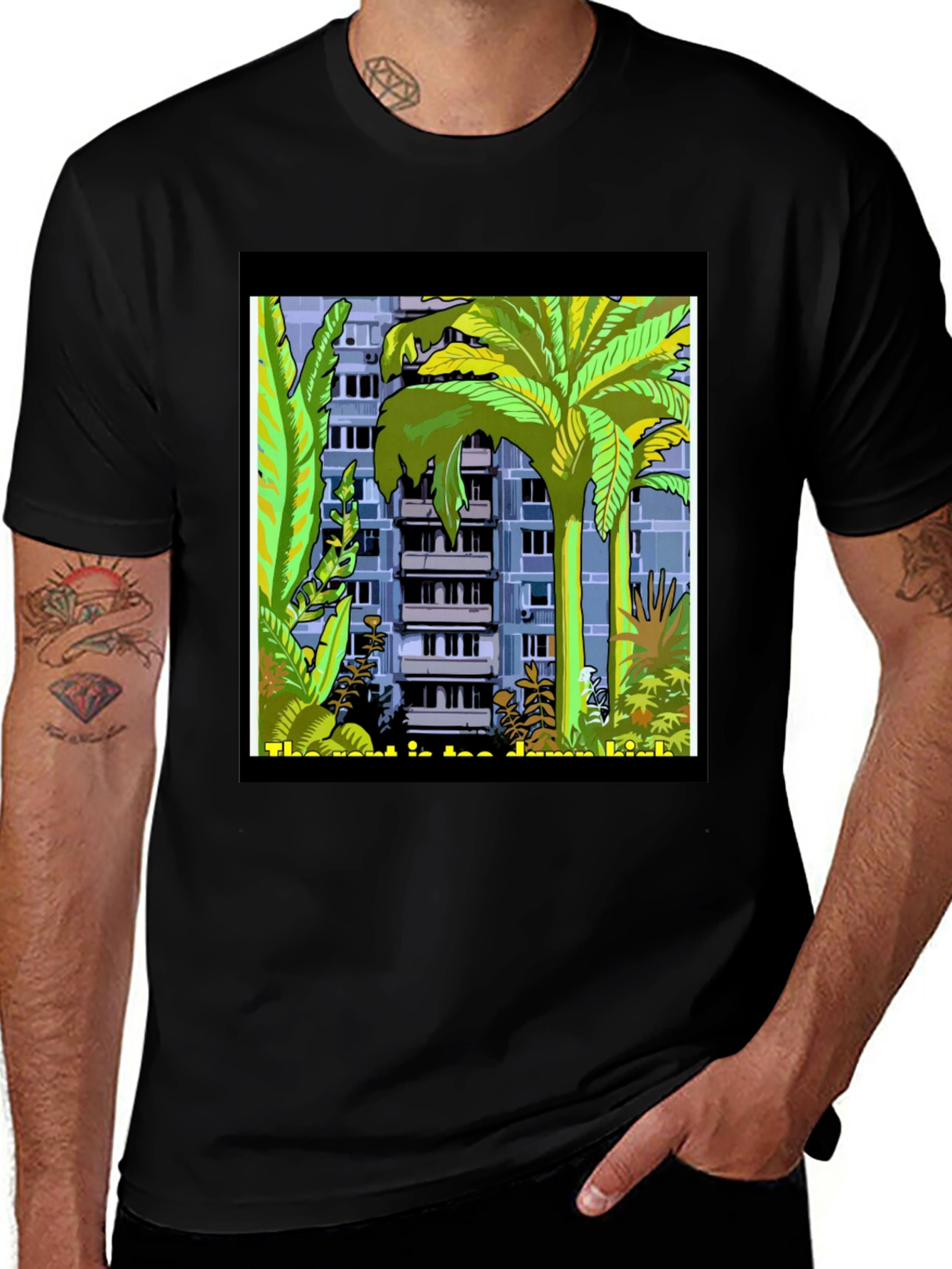 Tropical Urban Tee: City Meets Jungle