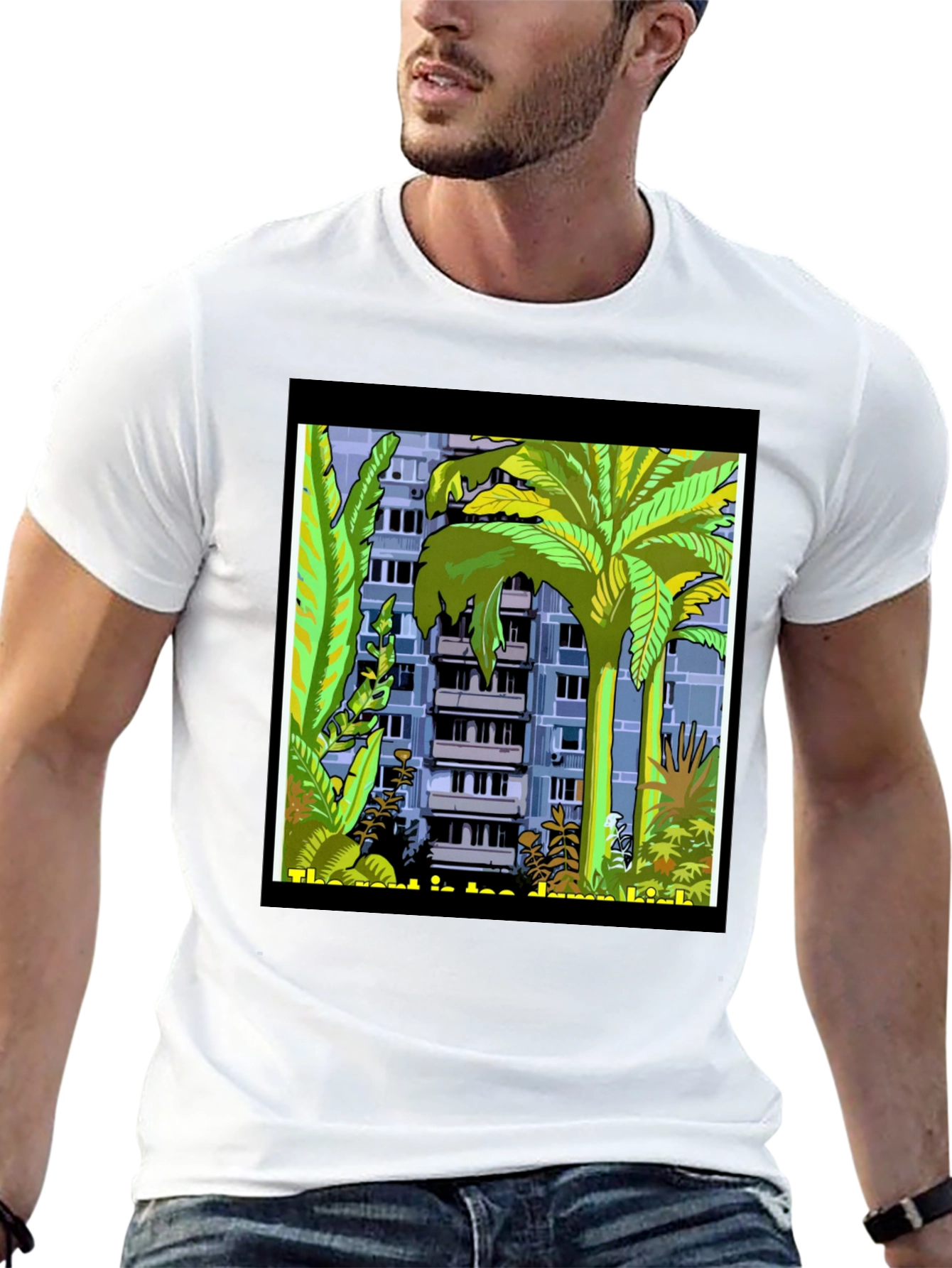 Tropical Urban Tee: City Meets Jungle