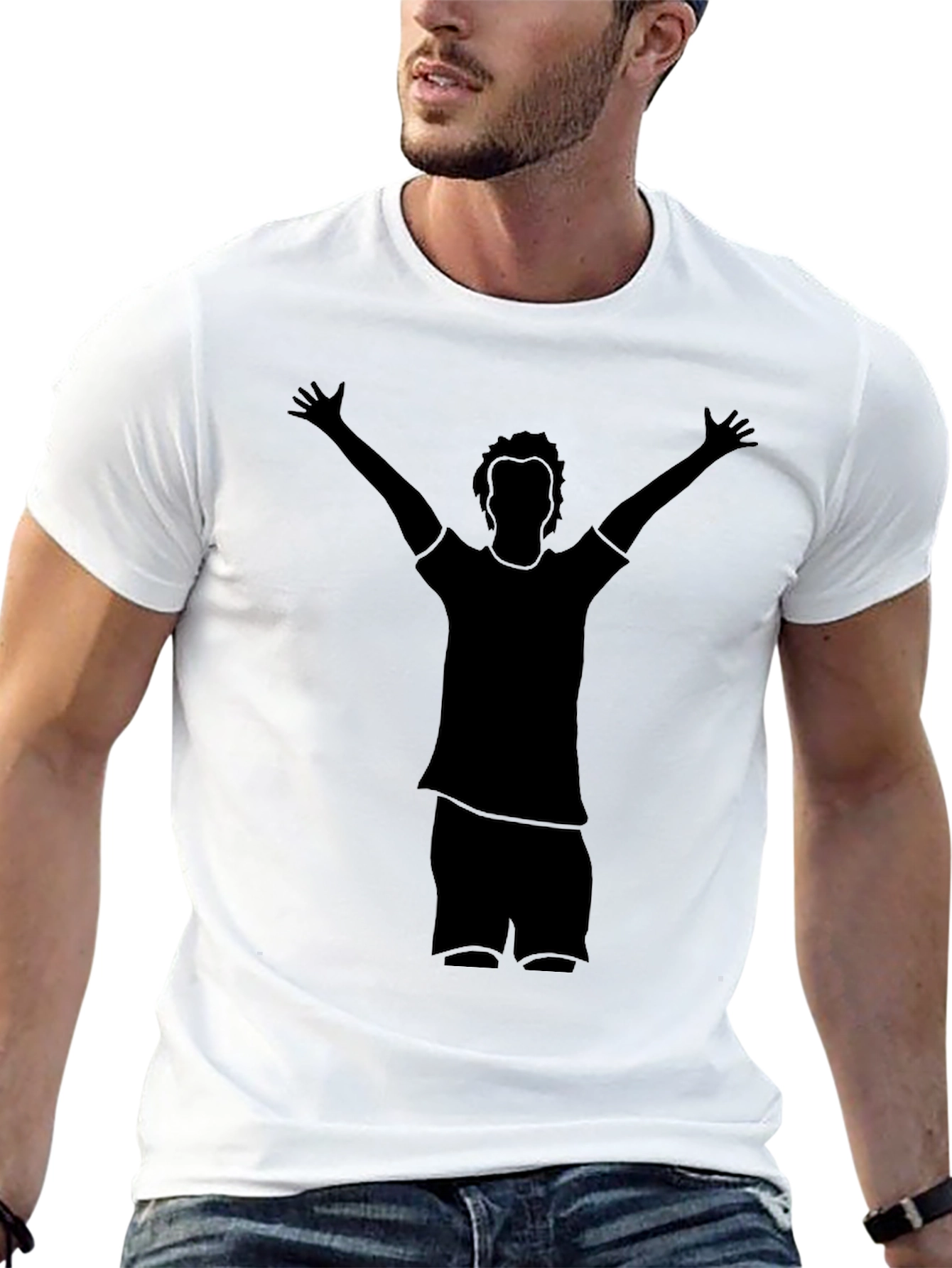Silhouette Graphic Tee - Celebratory Pose