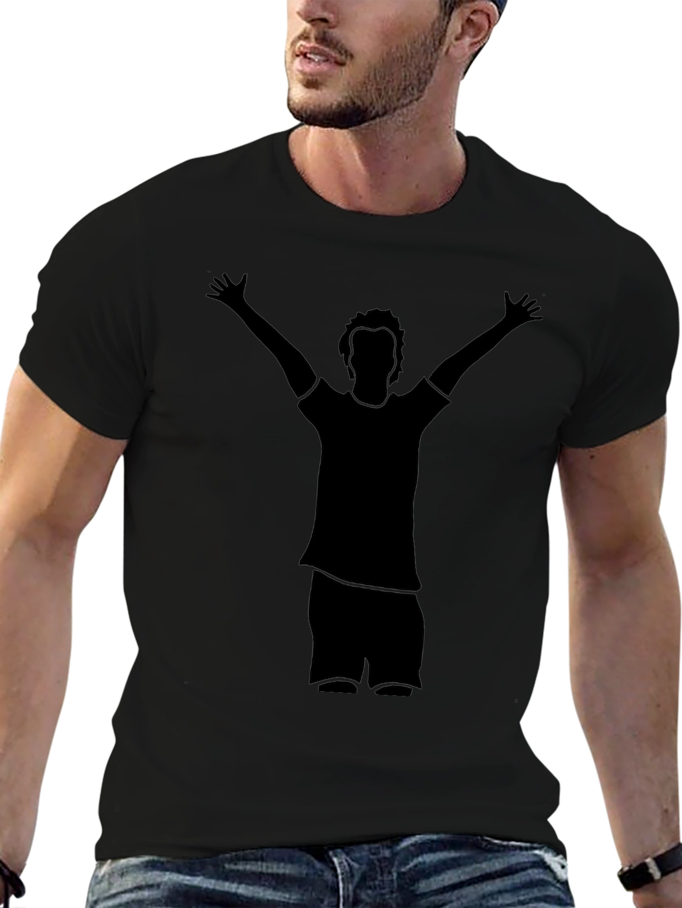 Silhouette Graphic Tee - Celebratory Pose