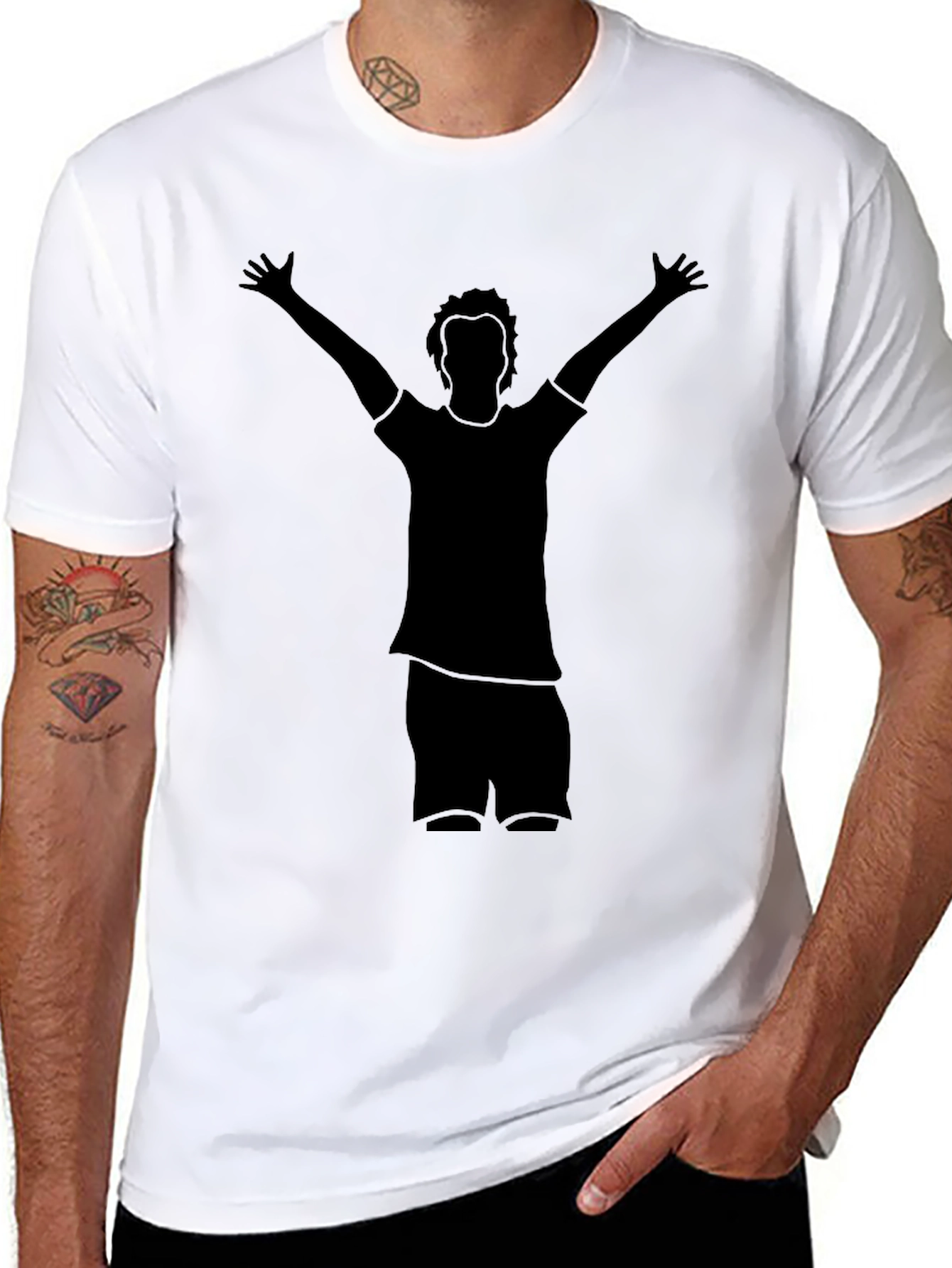 Silhouette Graphic Tee - Celebratory Pose
