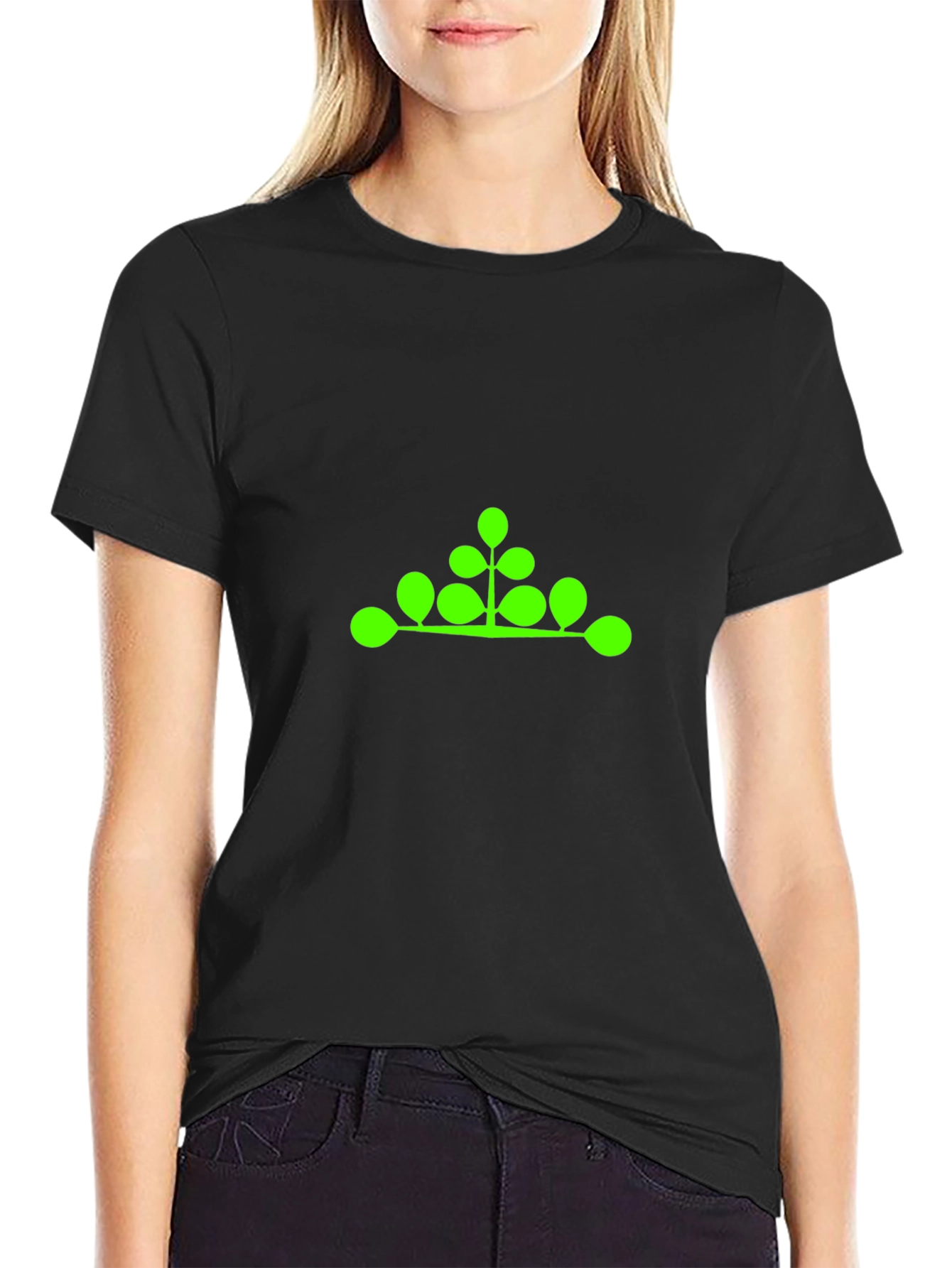Green Leaf Design T-Shirt