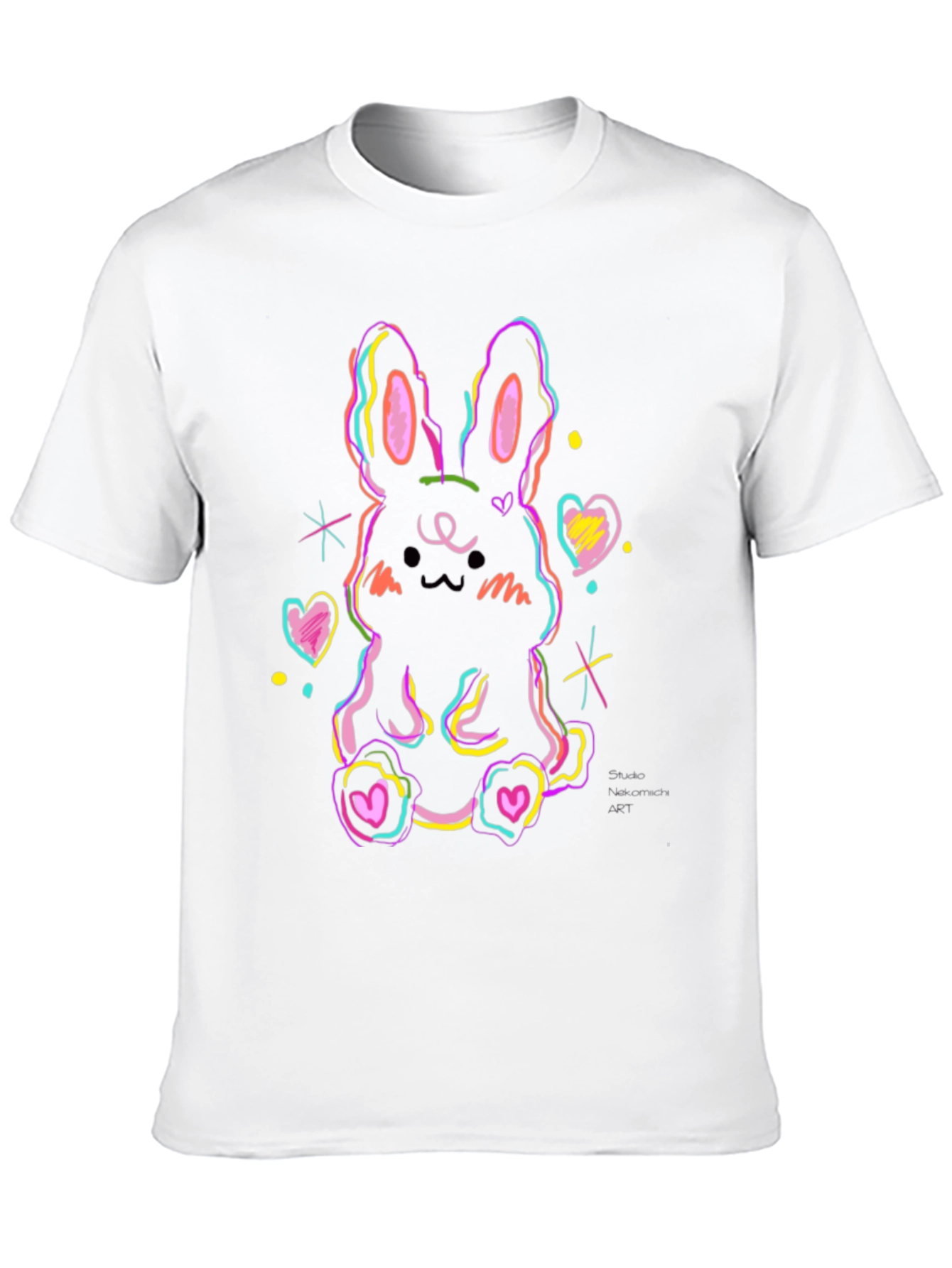 Neon Bunny Graphic Tee