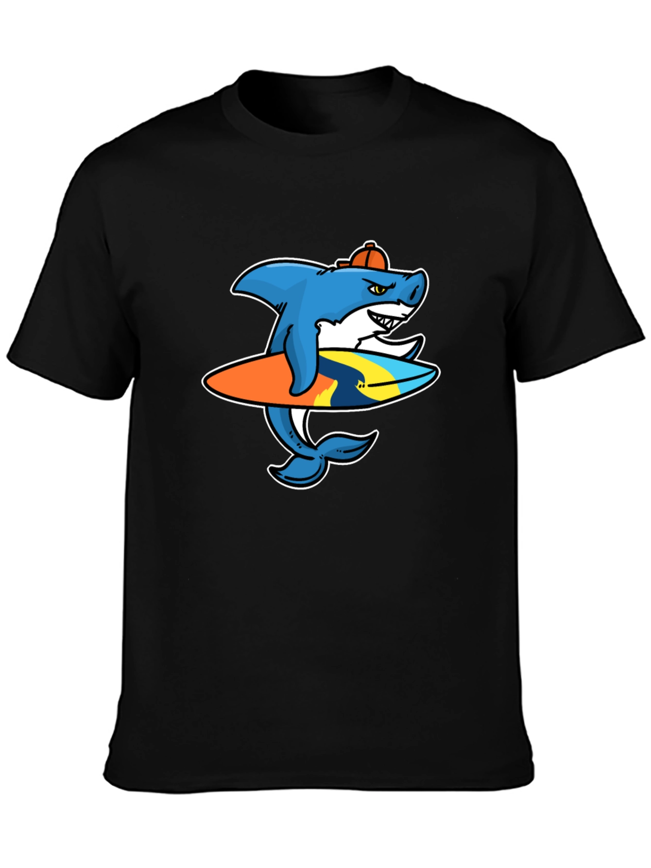 Shark Surfer Graphic T-Shirt
