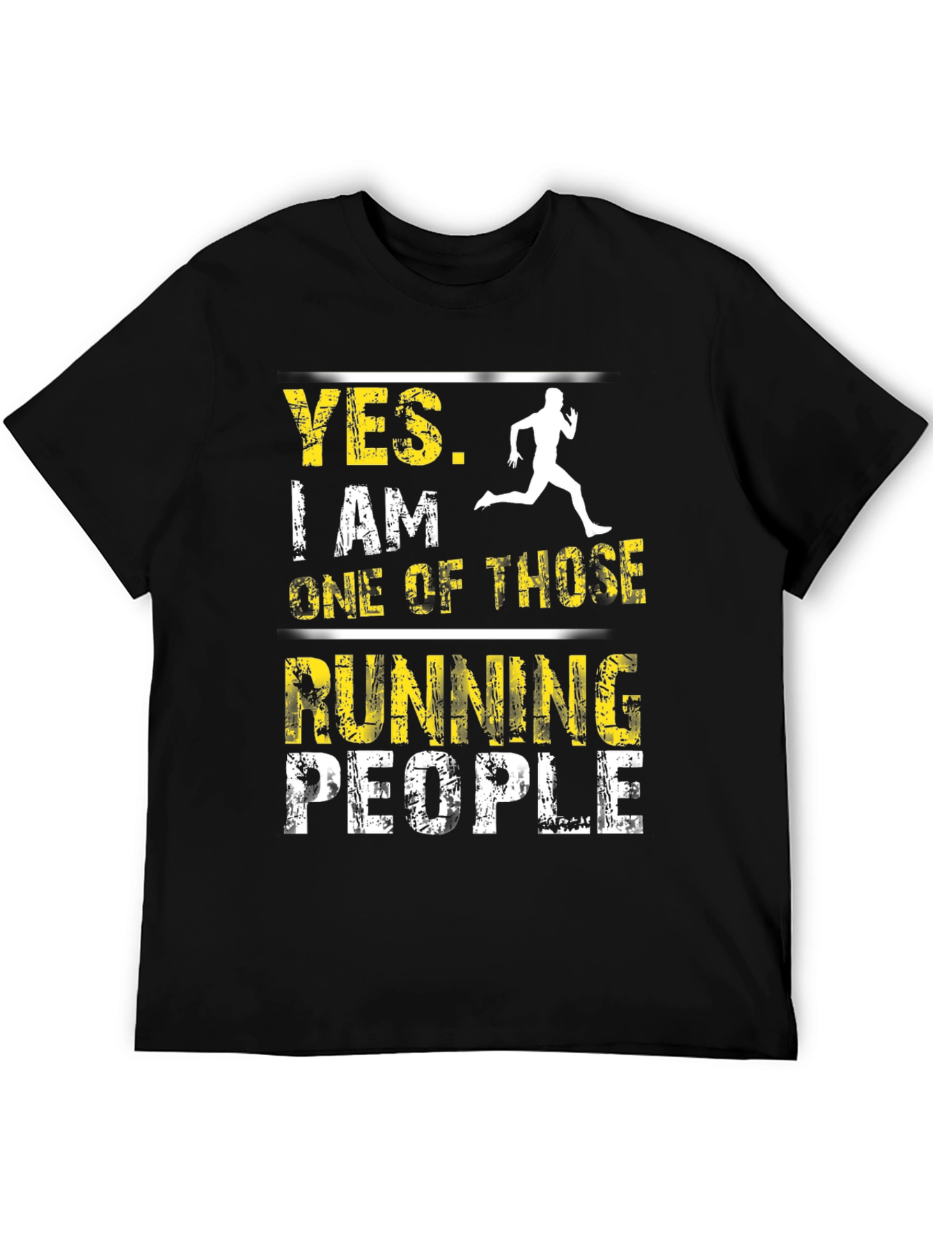 Running People Graphic Tee - Black