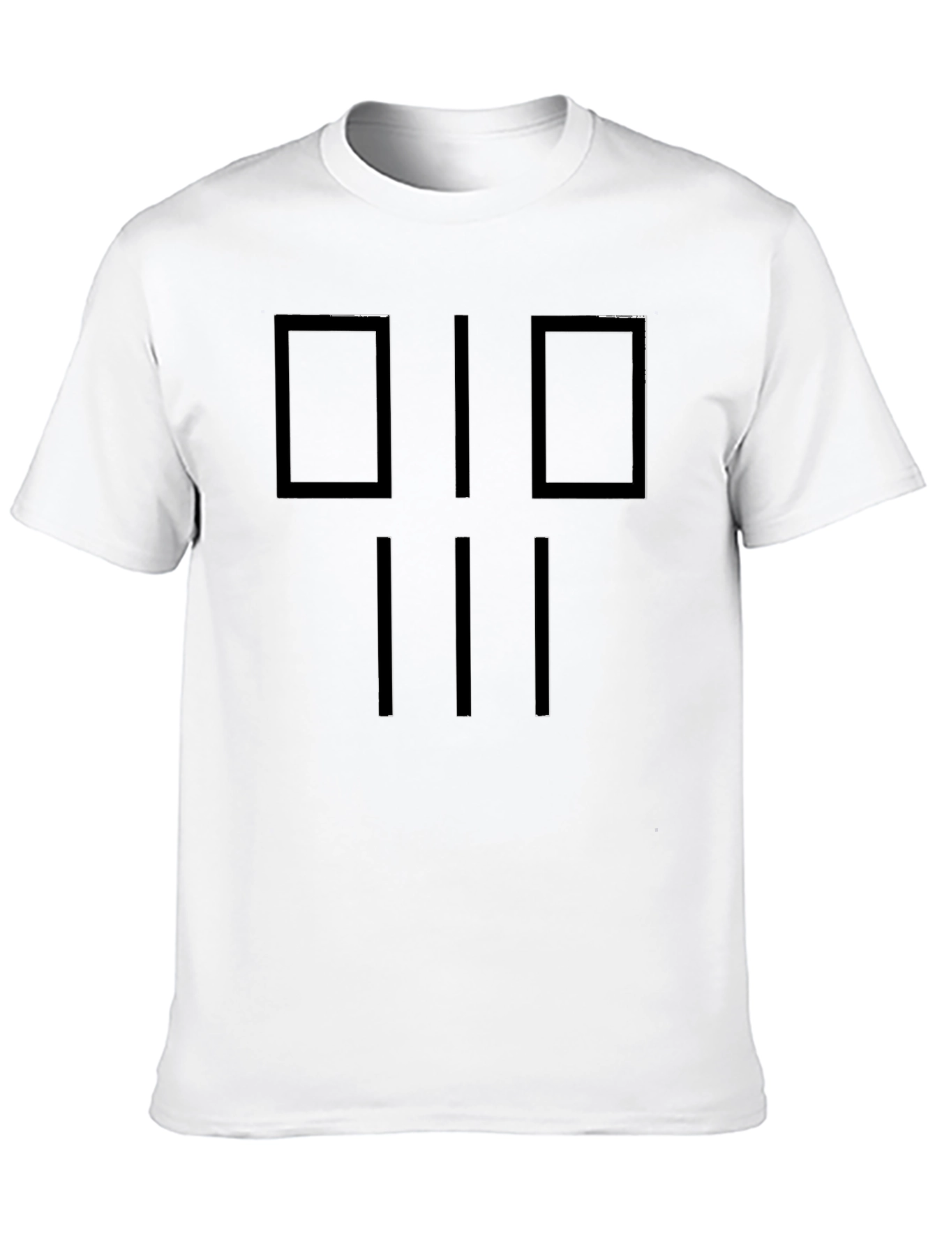 Modern Graphic Tee: Black Geometric Design Shirt