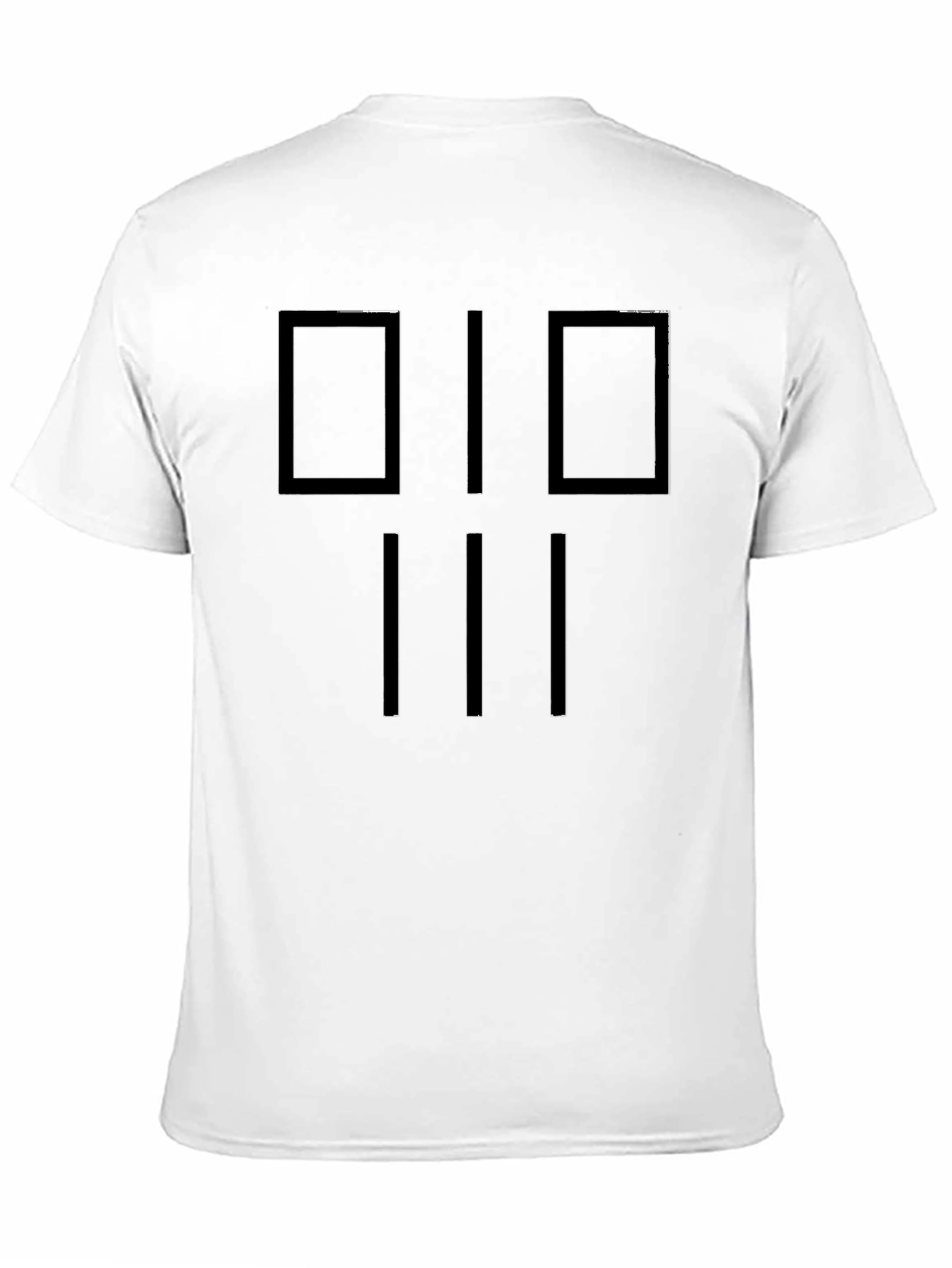 Modern Graphic Tee: Black Geometric Design Shirt