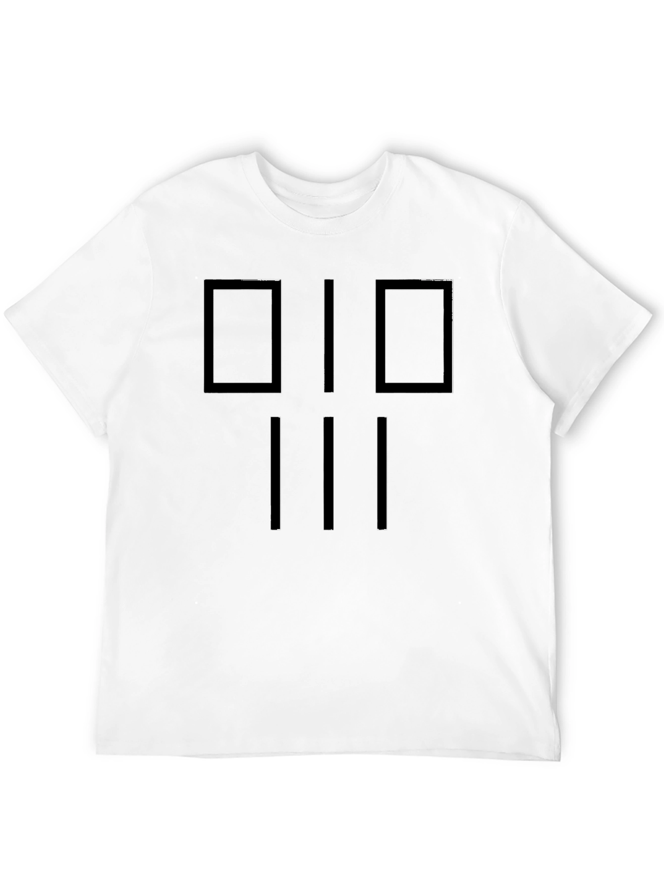 Modern Graphic Tee: Black Geometric Design Shirt