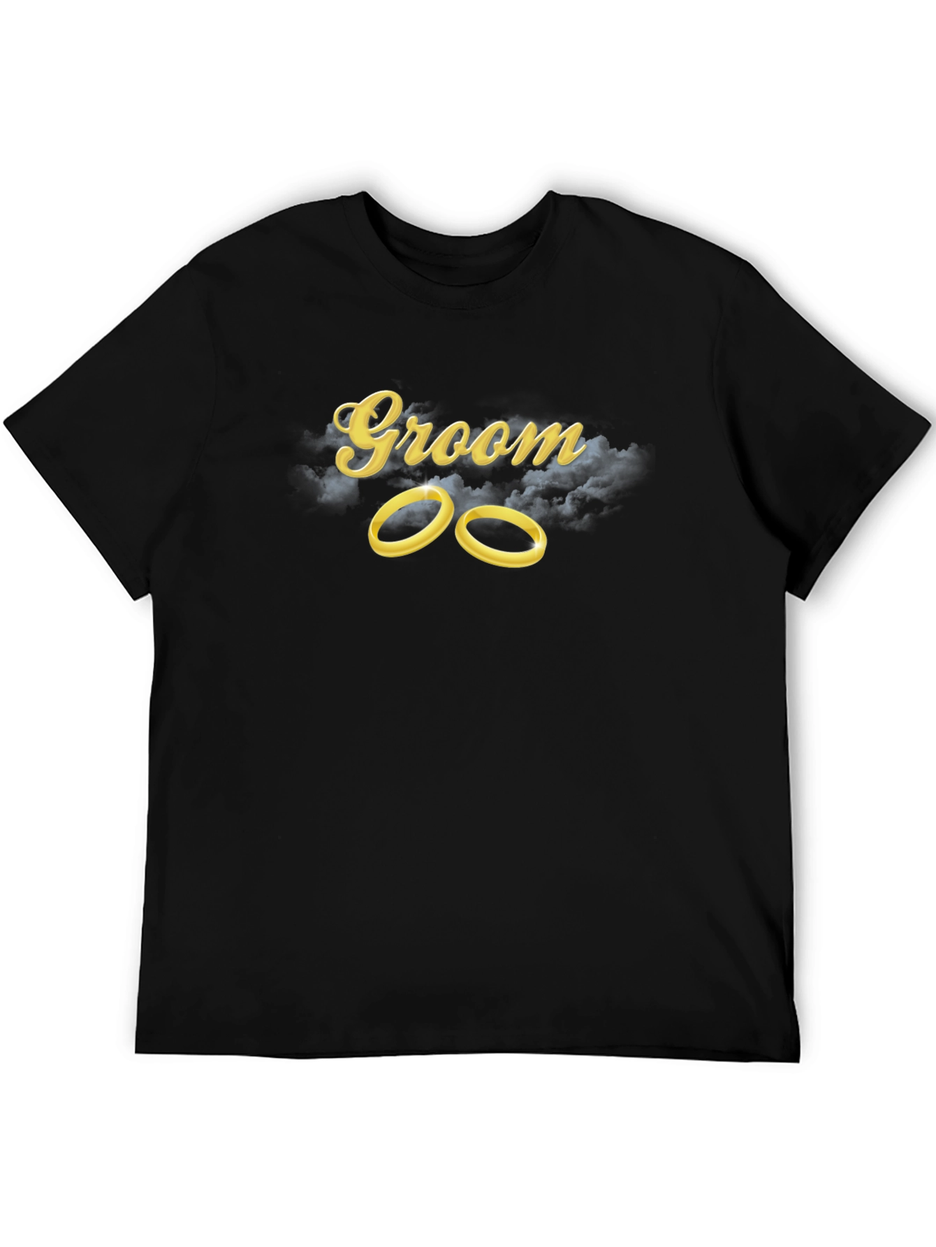 Groom Wedding Rings T-Shirt - Black