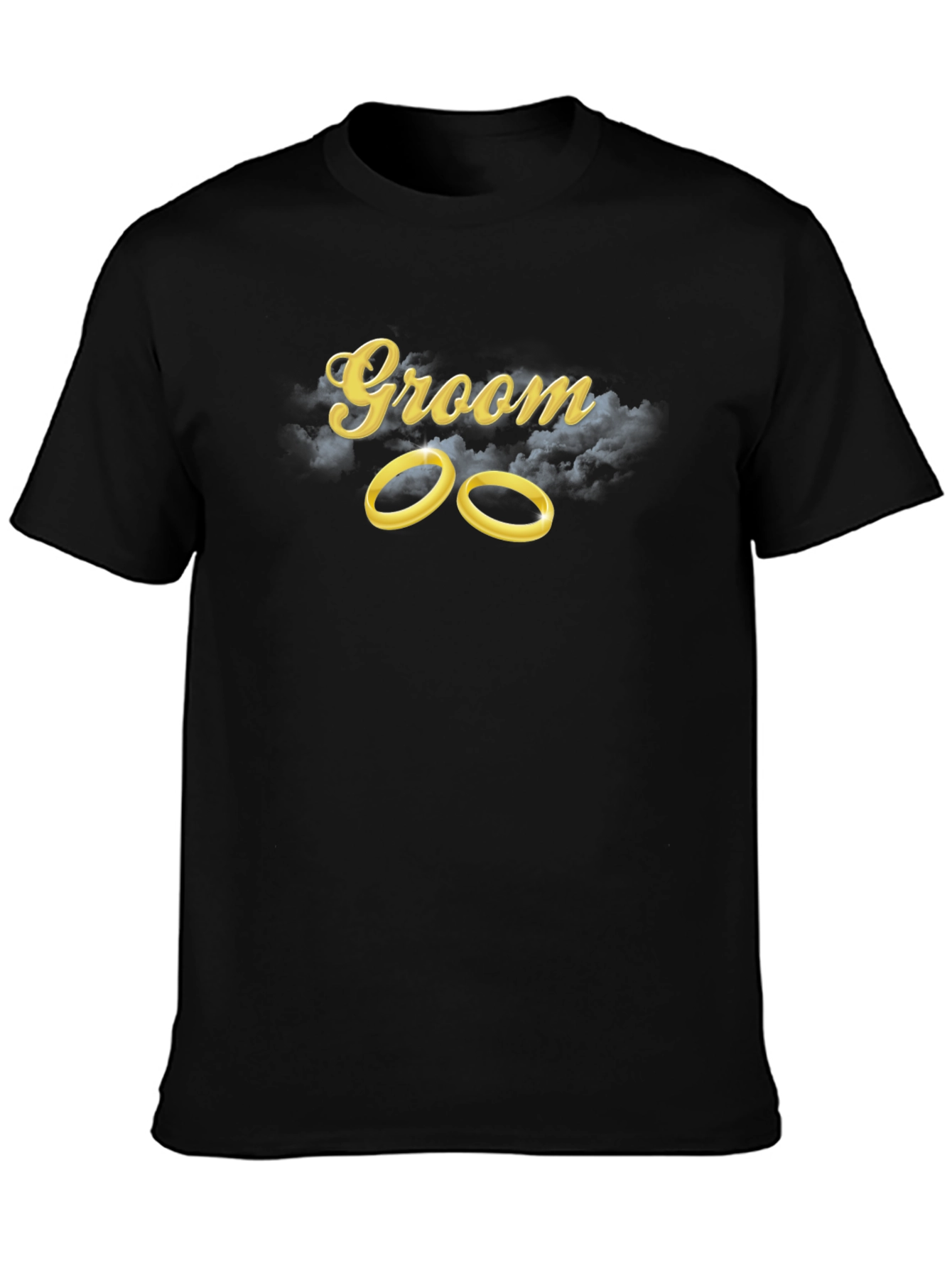 Groom Wedding Rings T-Shirt - Black