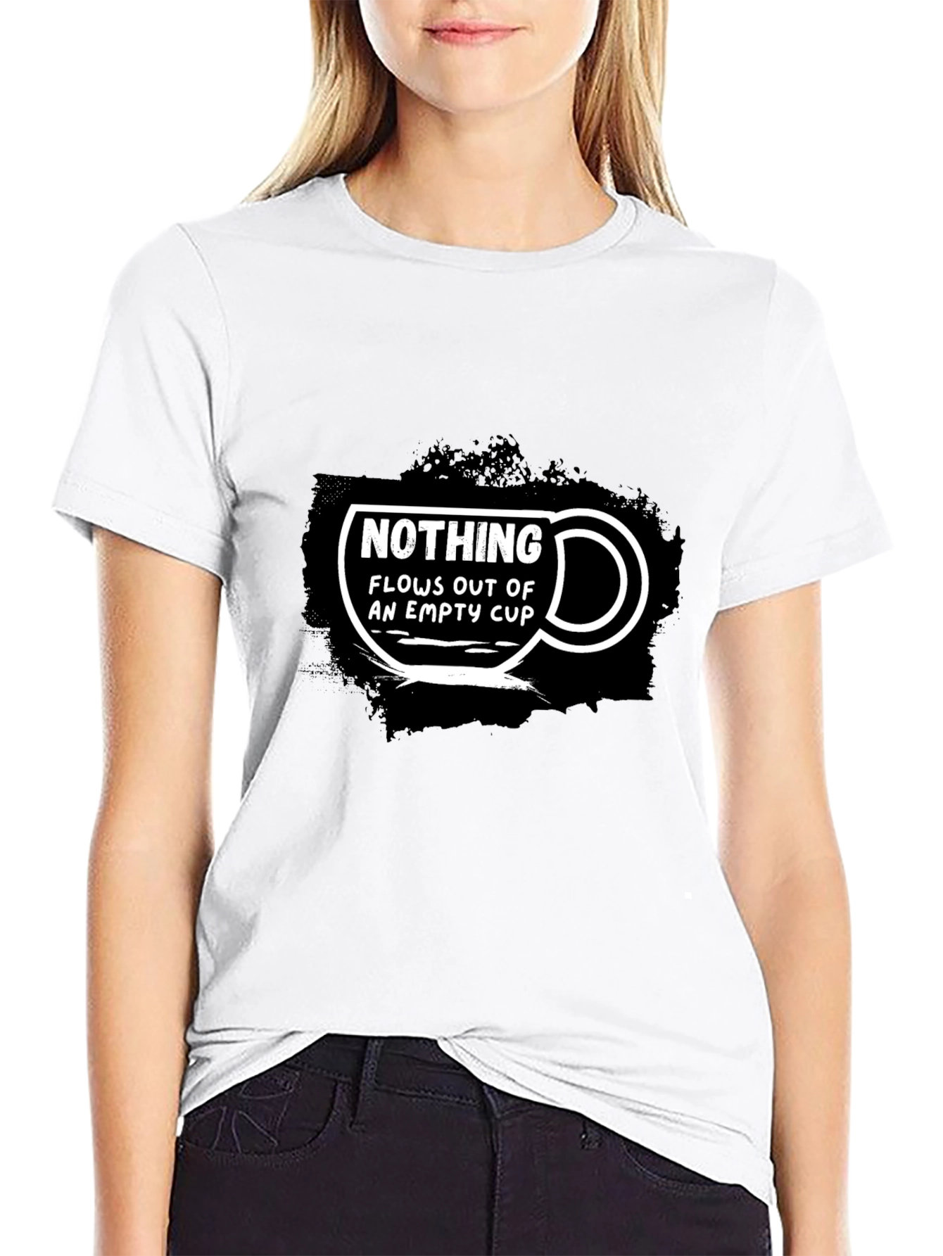 Nothing Flows Out of an Empty Cup Graphic T-Shirt