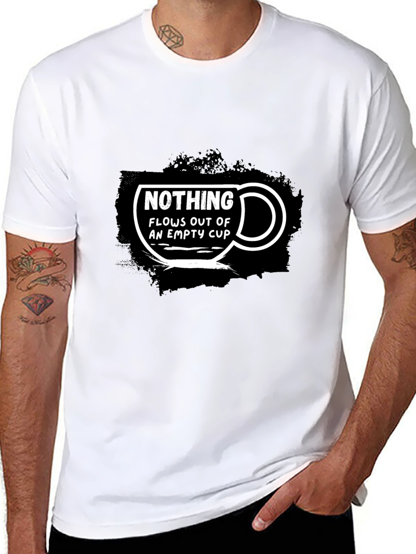 Nothing Flows Out of an Empty Cup Graphic T-Shirt