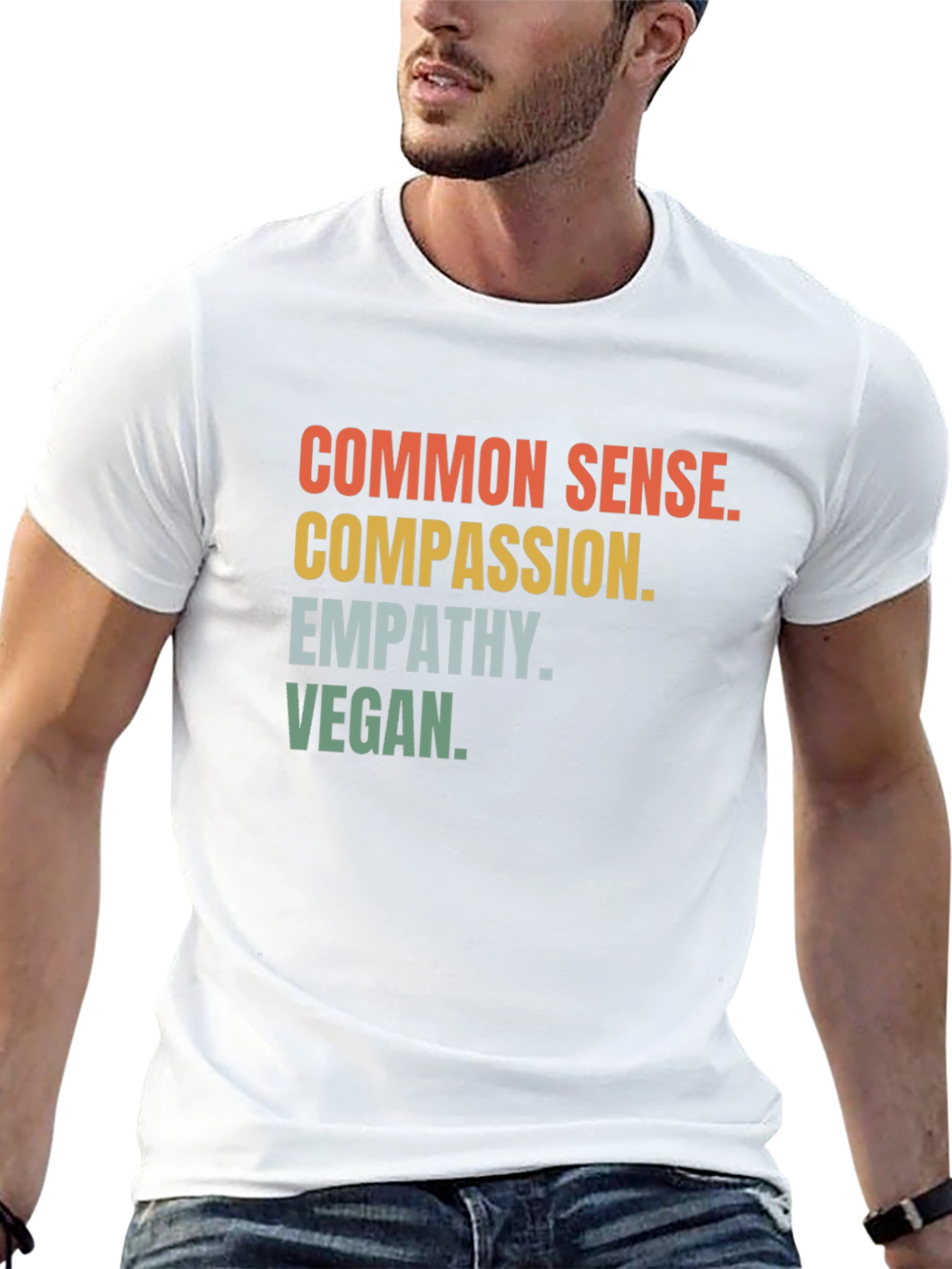 Common Sense Compassion Vegan Graphic Tee