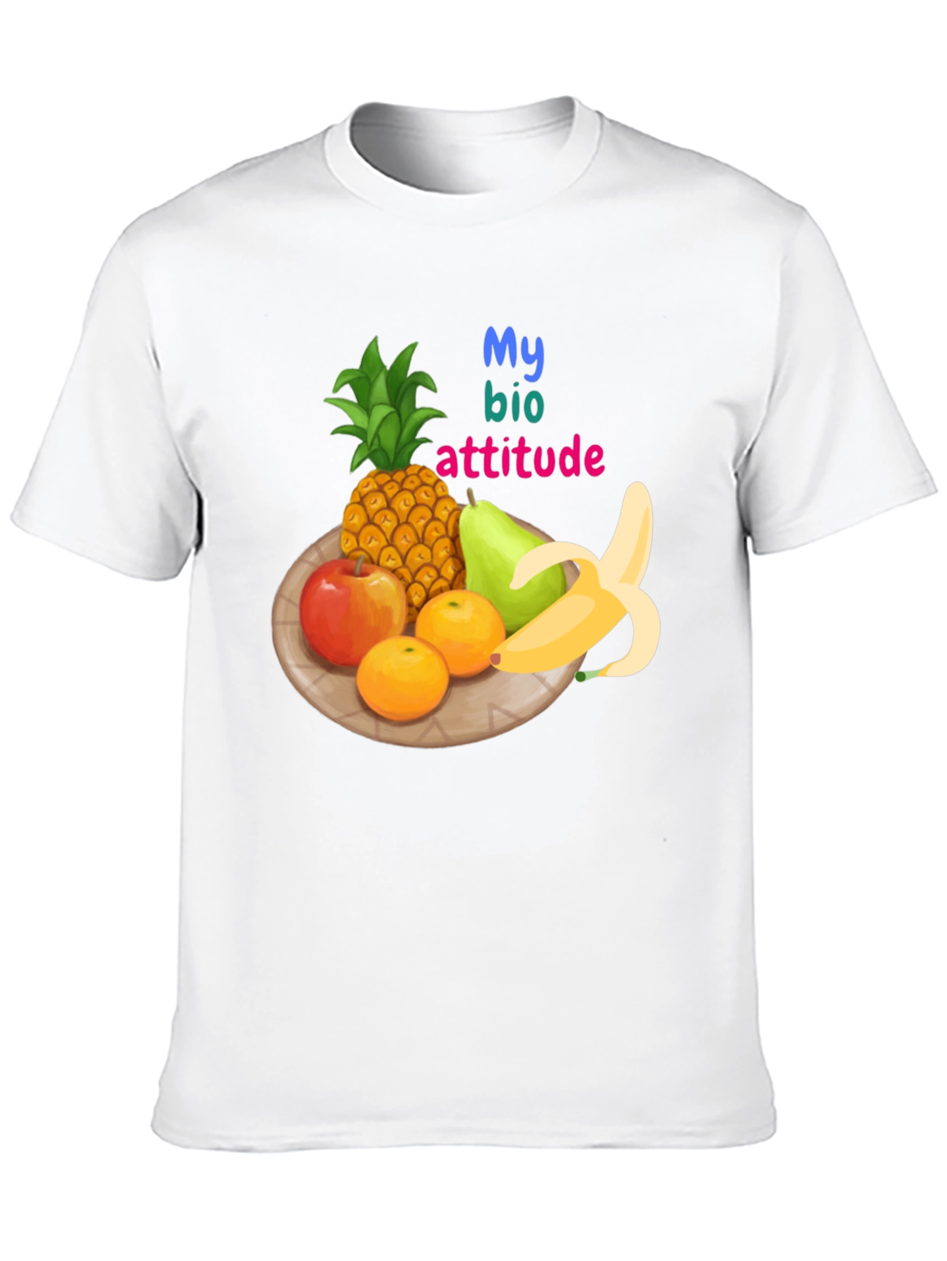 Fruit Bio Attitude Graphic T-Shirt