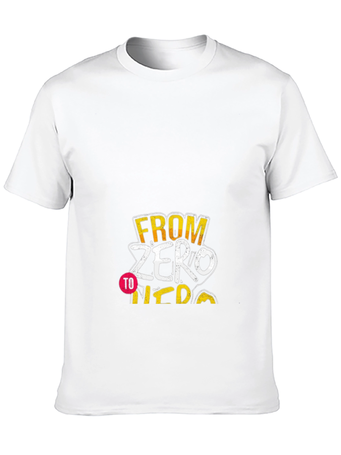 From Zero to Hero T-Shirt - Black Cotton Tee