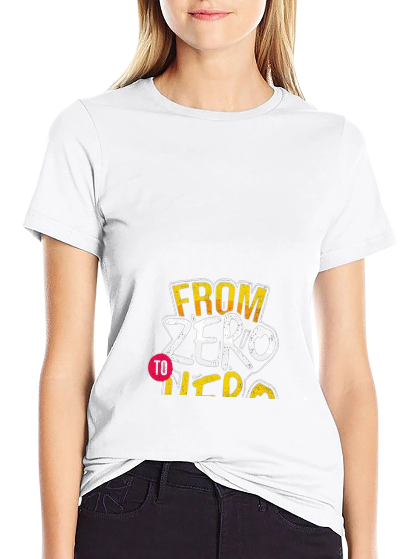 From Zero to Hero T-Shirt - Black Cotton Tee