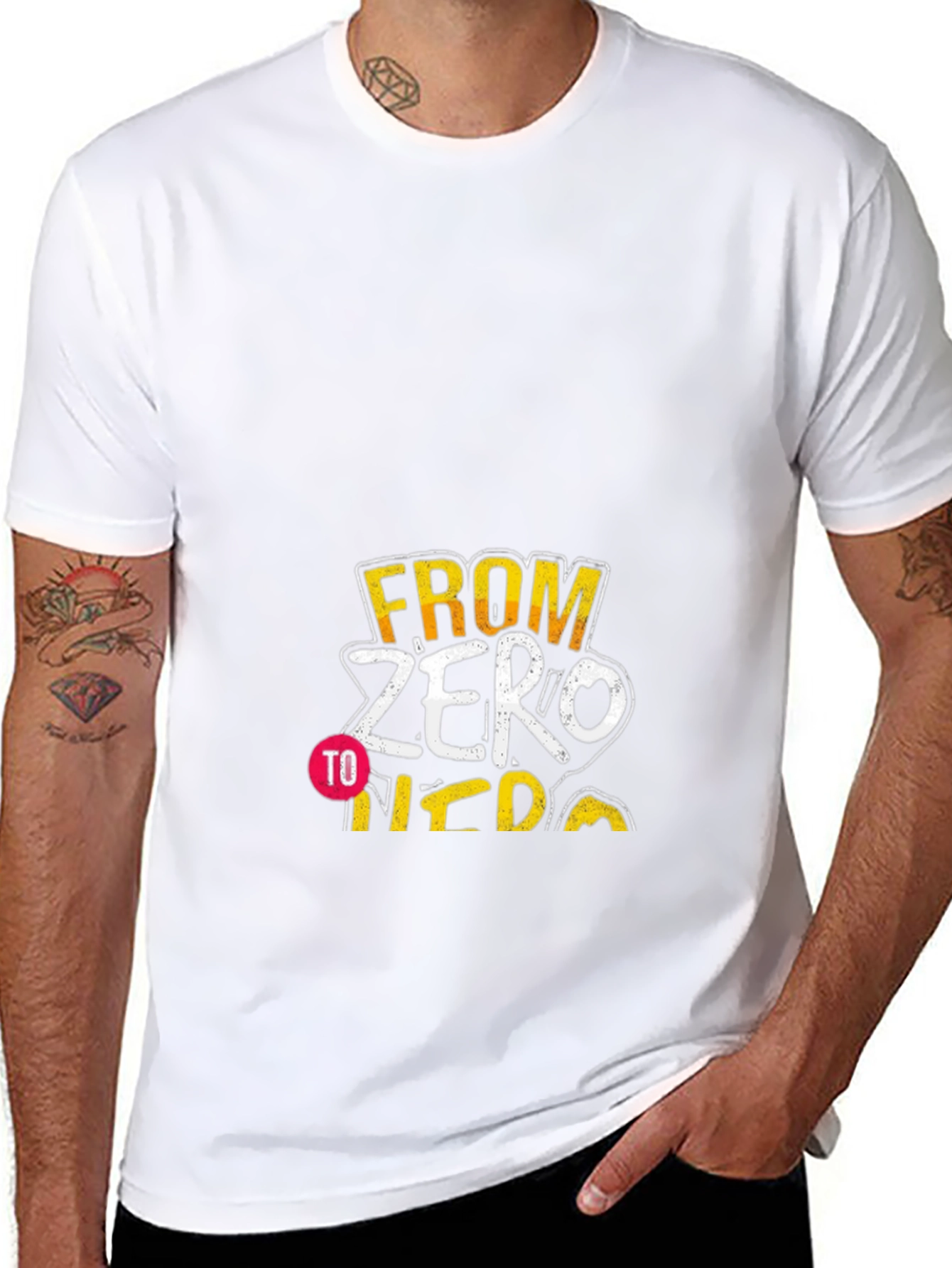 From Zero to Hero T-Shirt - Black Cotton Tee