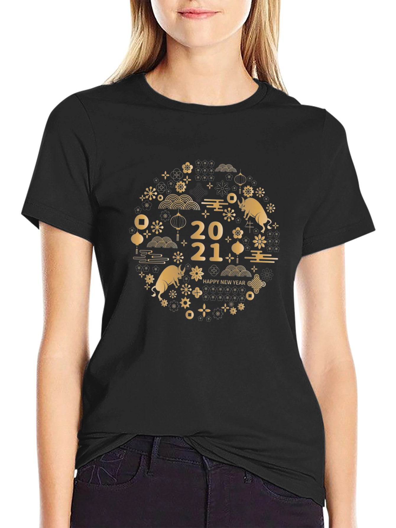 Year of the Ox 2021 Black T-Shirt