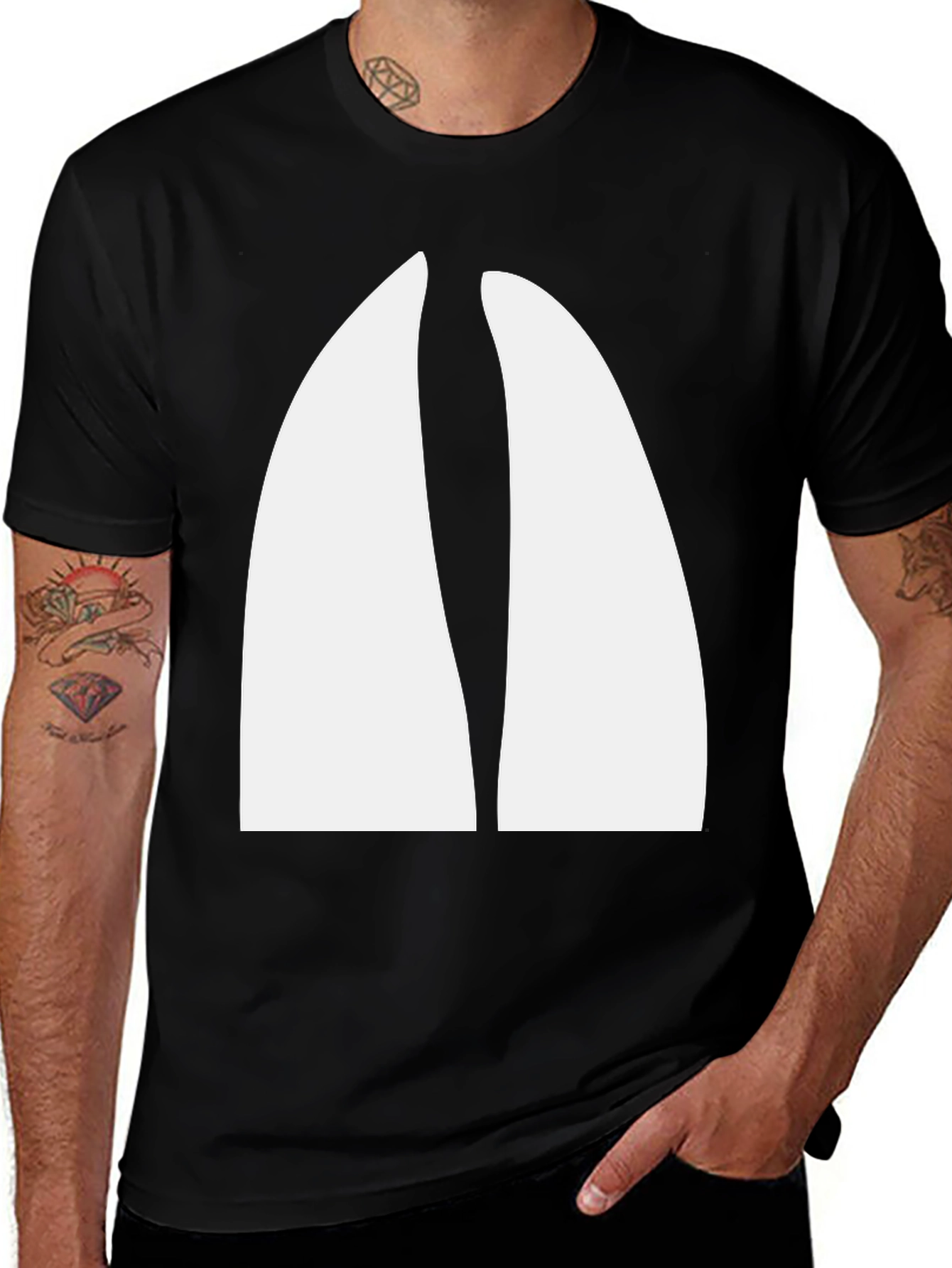 Deer Hoof Print T-Shirt - Hunting Animal Nature Tee