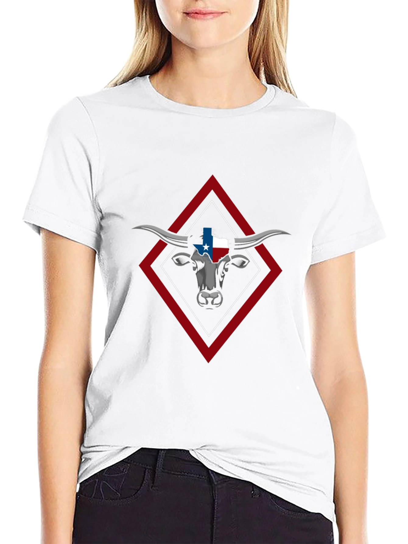 Texas Bull Graphic Tee - Mens Black T-Shirt