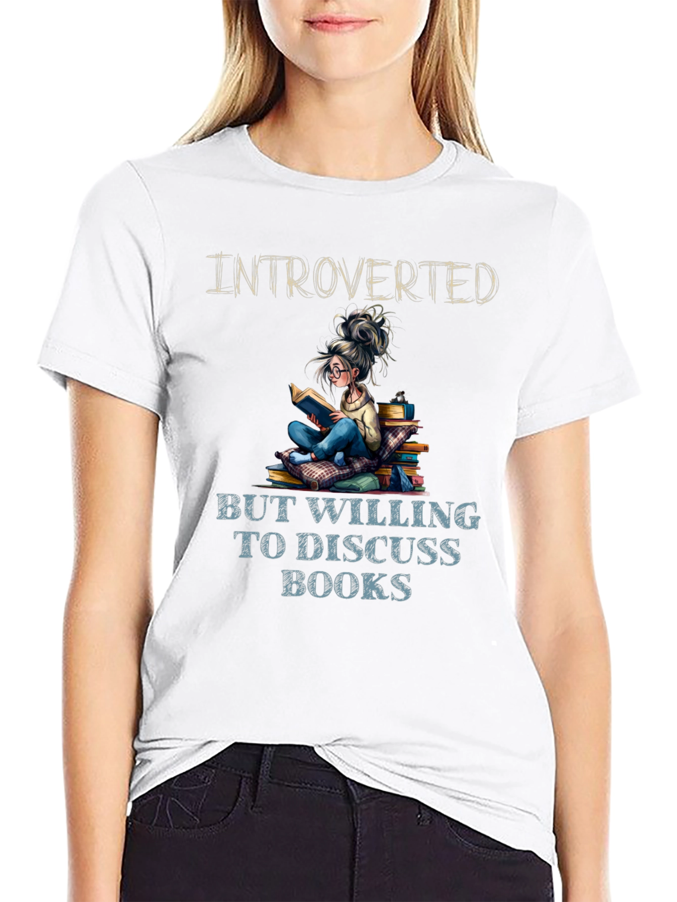 Introverted Book Lover T-Shirt