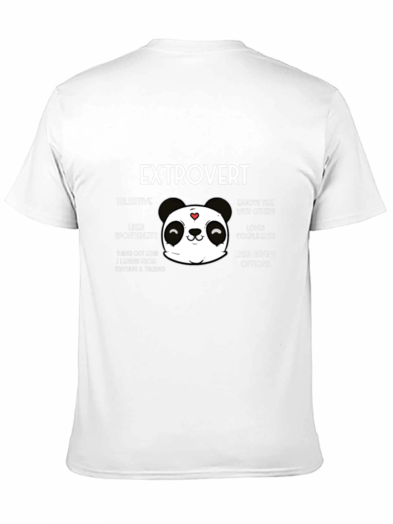 Extrovert Panda T-Shirt: Talkative & Spontaneous