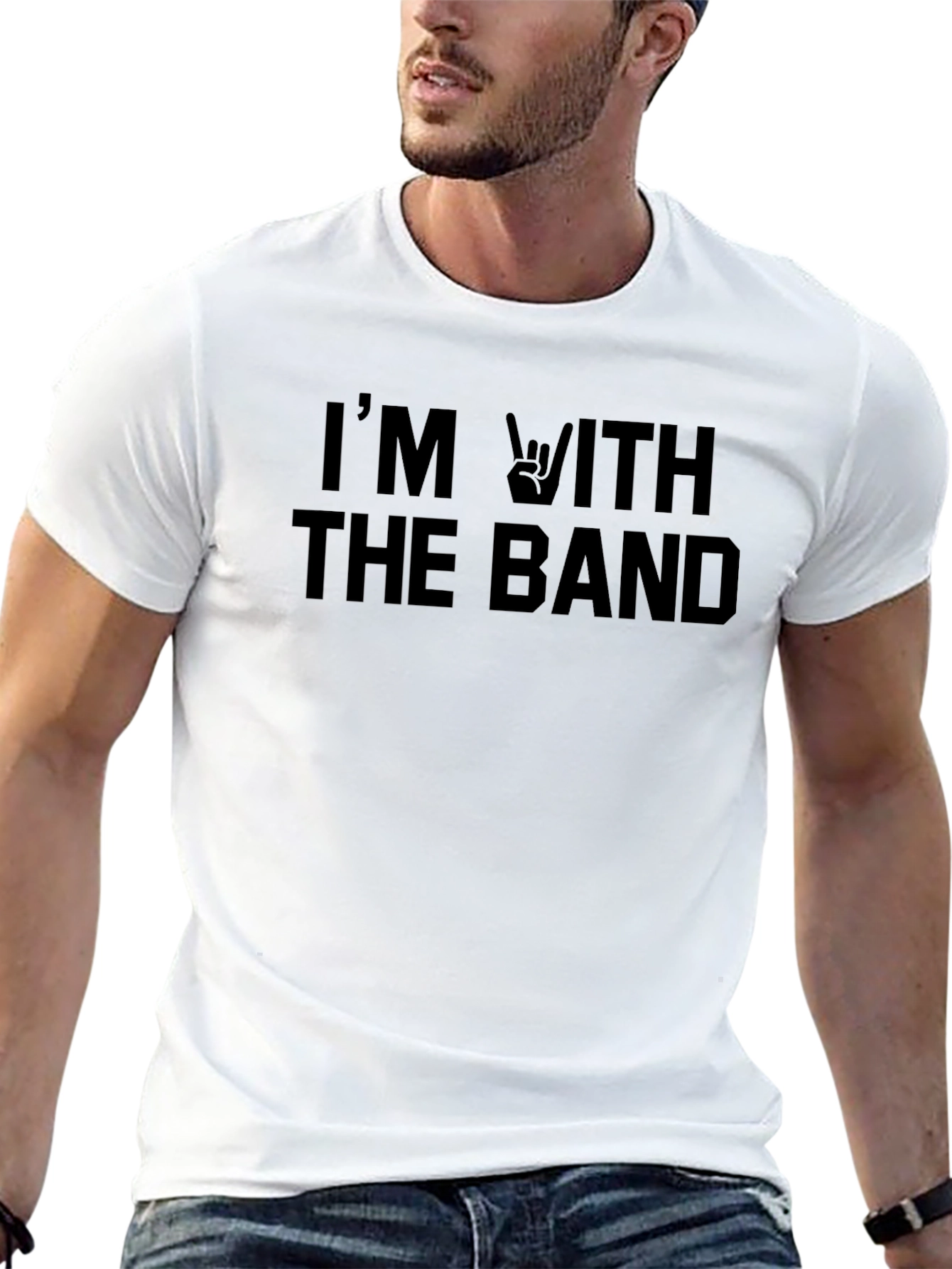 Im With The Band Black Tee