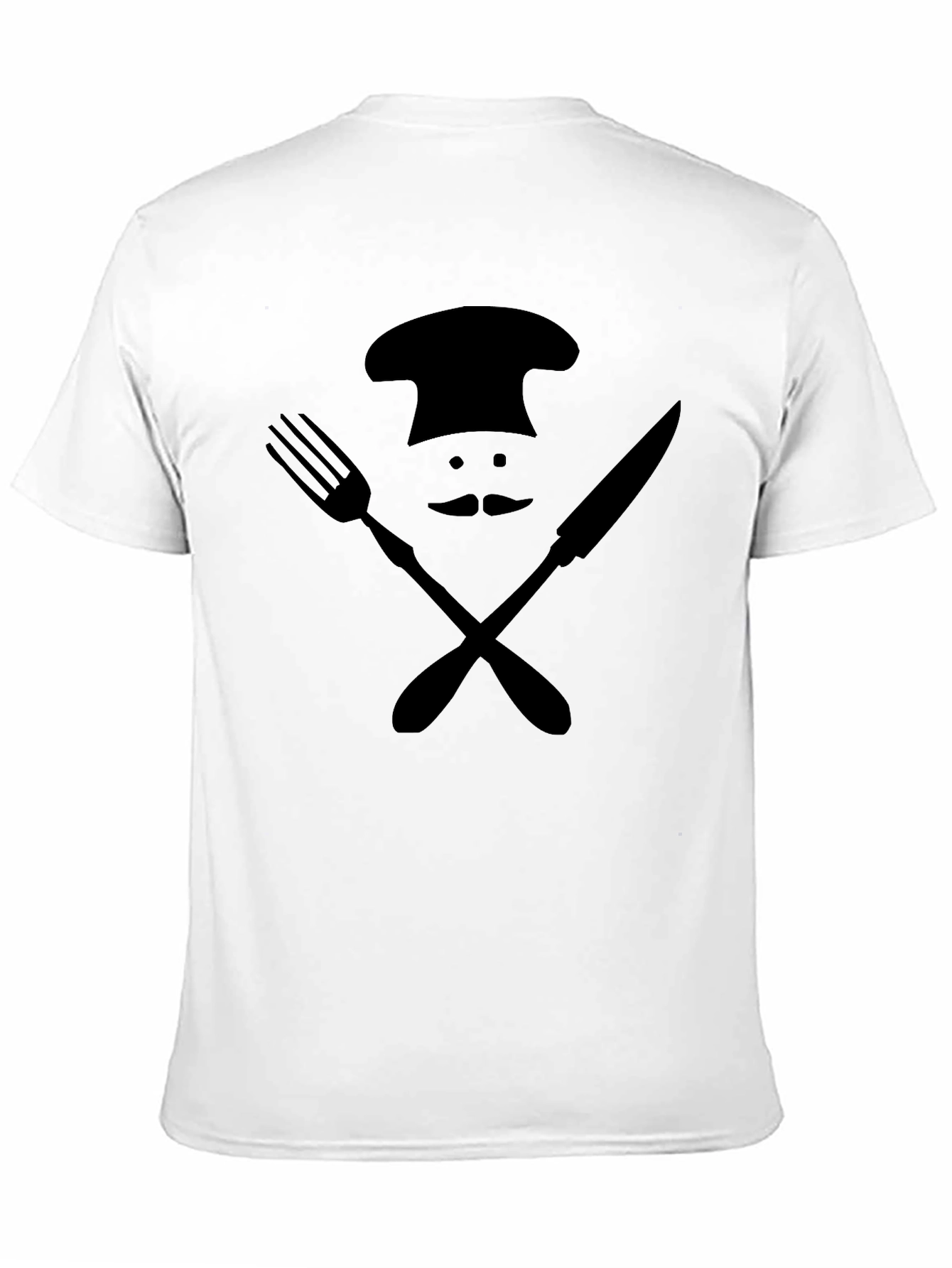 Chefs Humor Graphic Tee - Black Cotton Blend