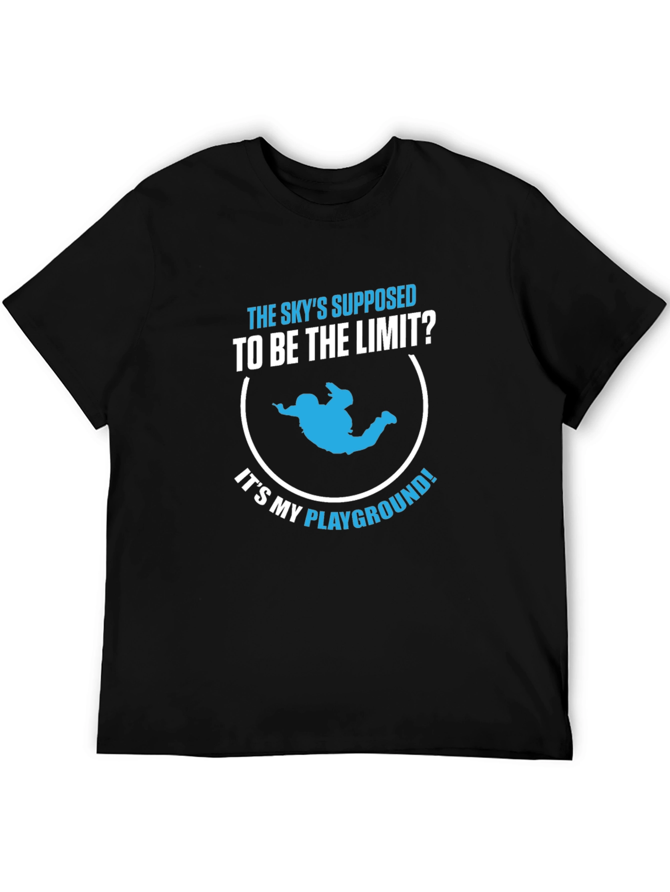 Skydiving Playground Black T-Shirt