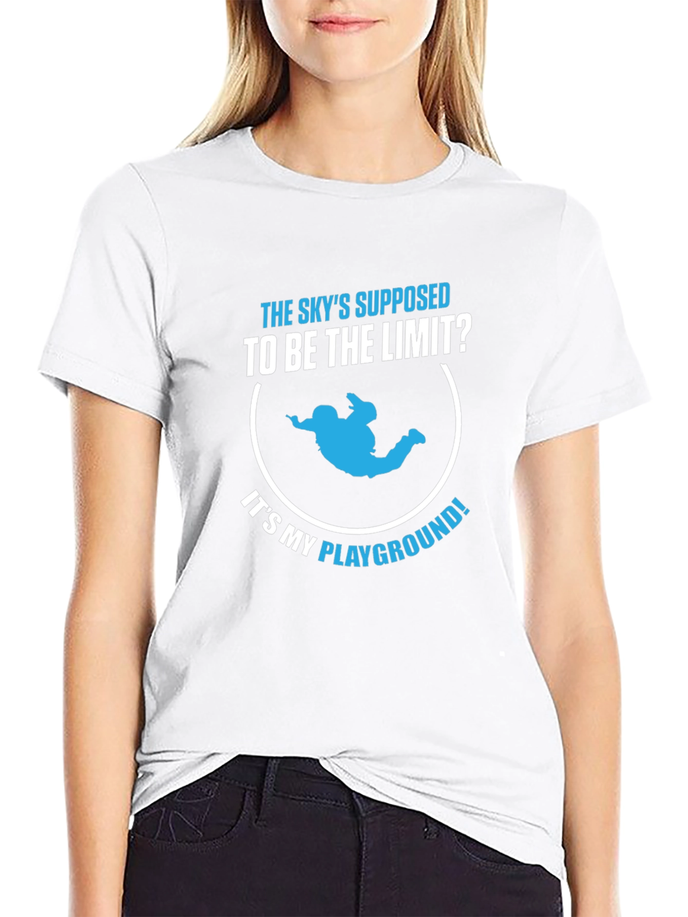 Skydiving Playground Black T-Shirt