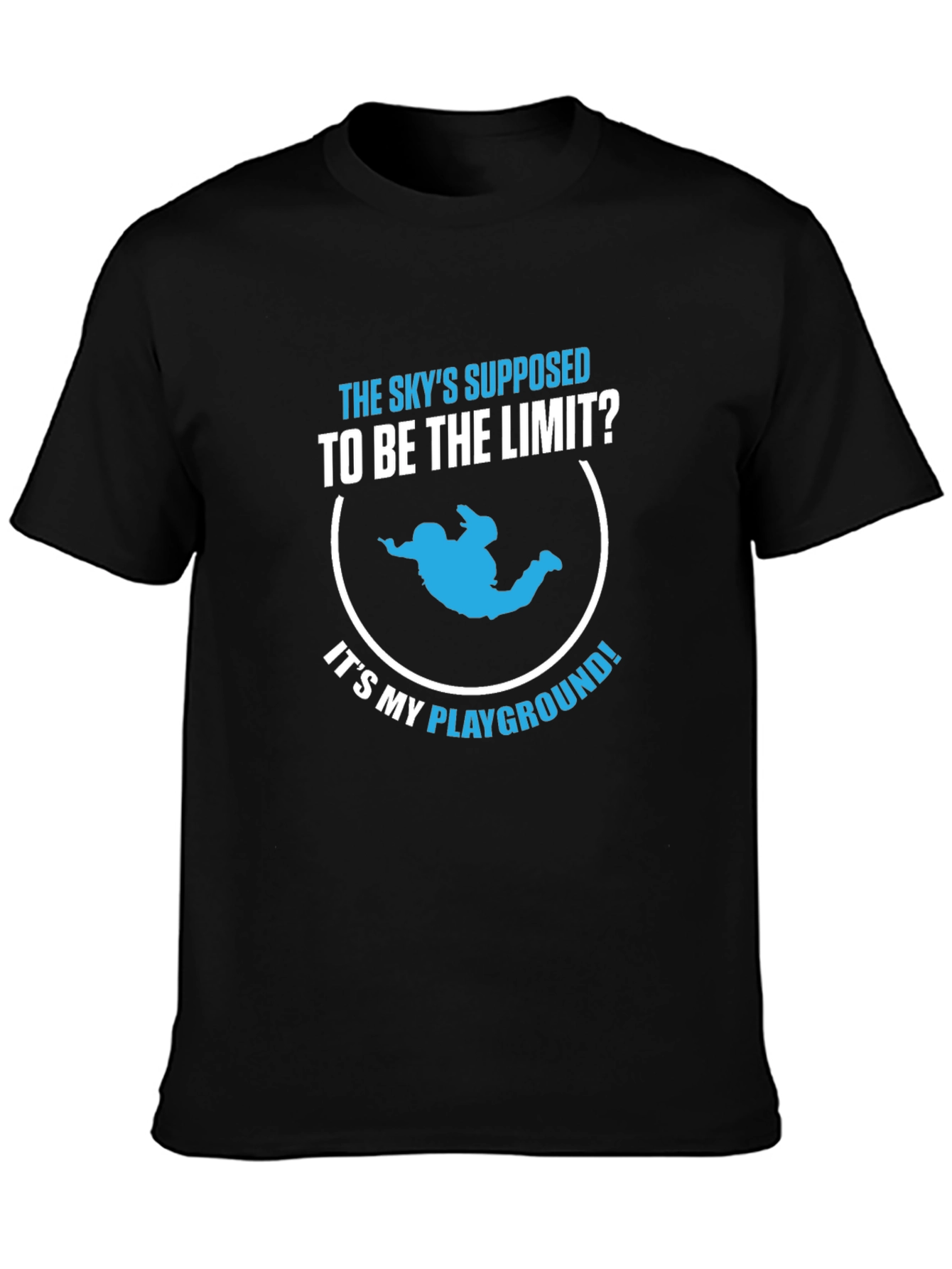 Skydiving Playground Black T-Shirt