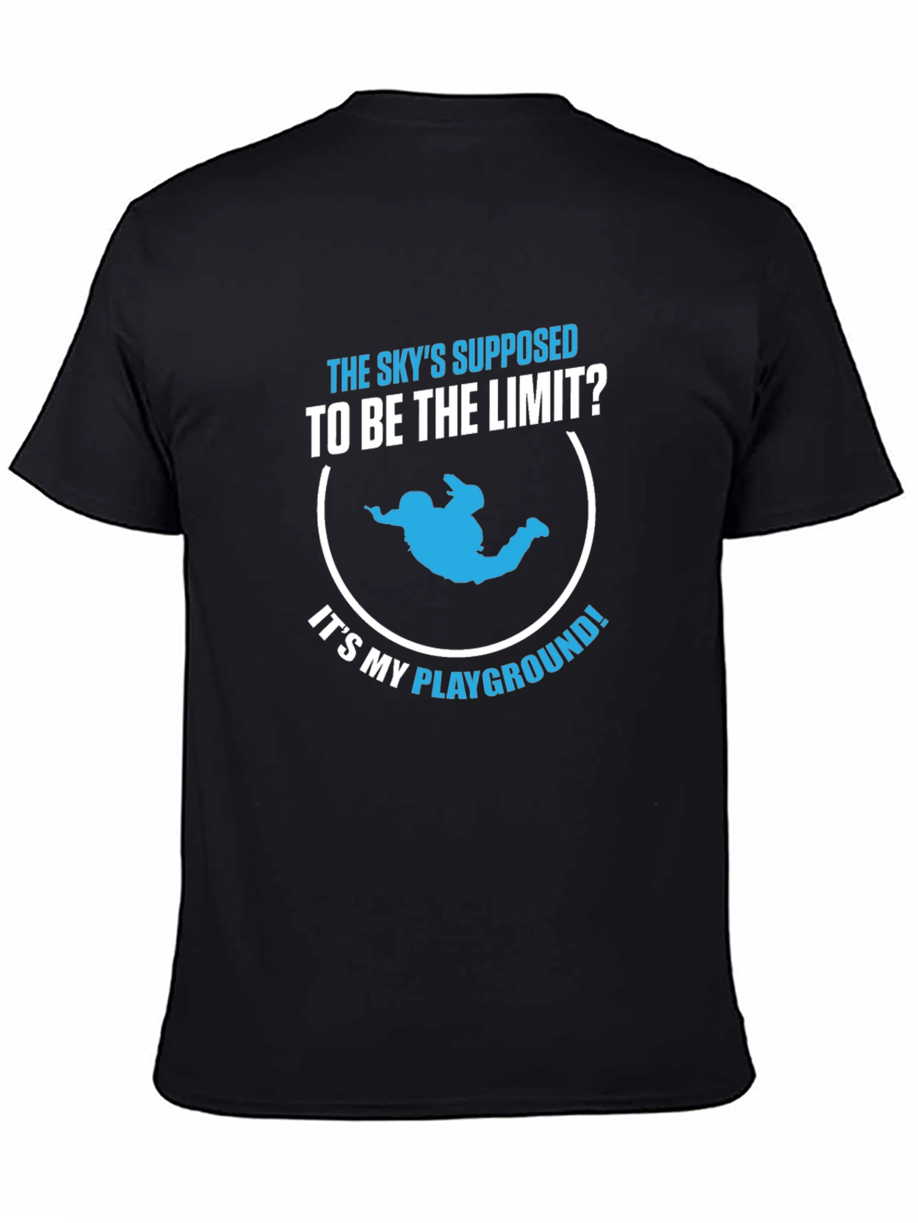 Skydiving Playground Black T-Shirt