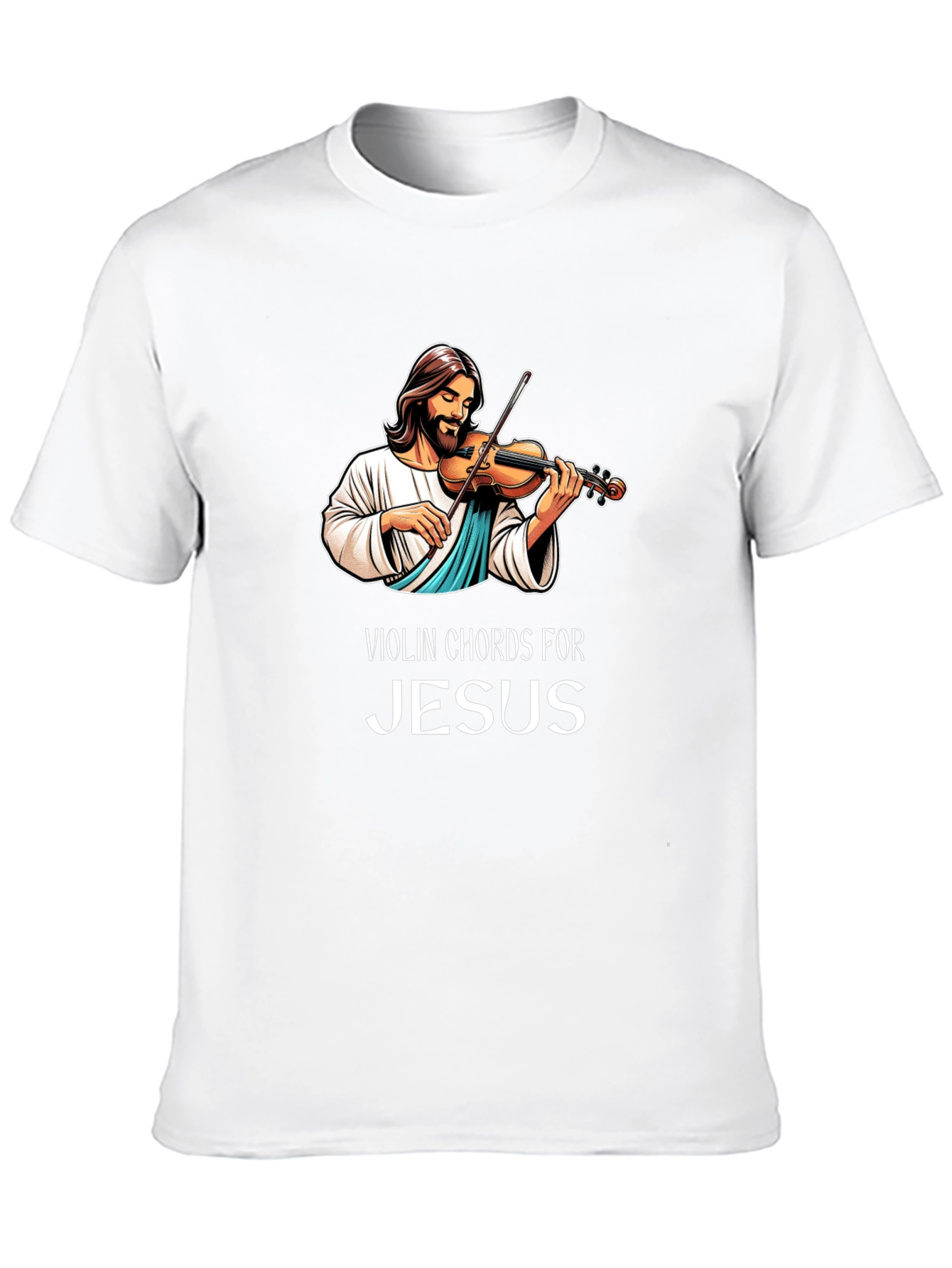 Violin Chords for Jesus Black Graphic T-Shirt