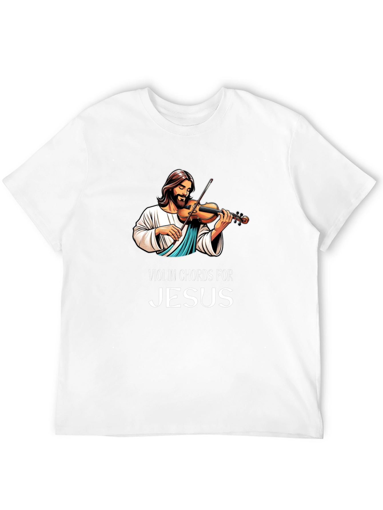 Violin Chords for Jesus Black Graphic T-Shirt