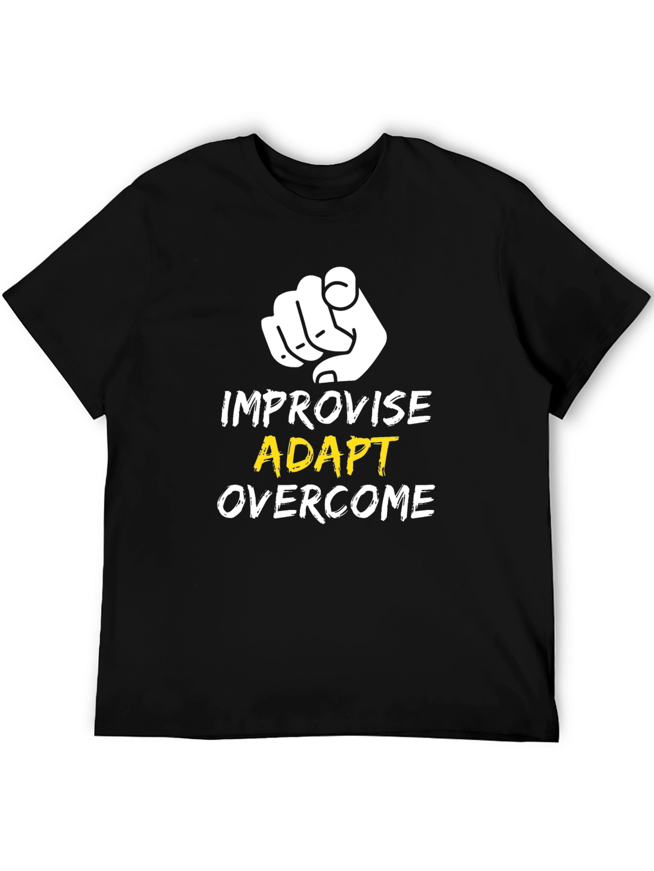 Improvise Adapt Overcome Graphic Tee - Black