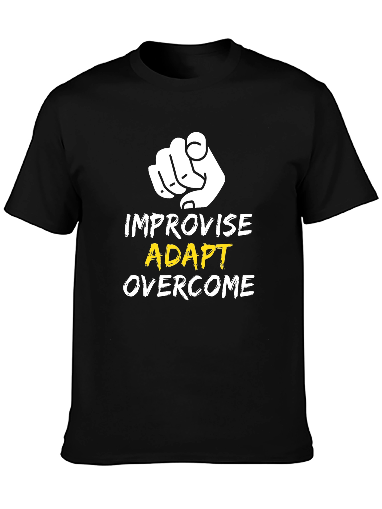 Improvise Adapt Overcome Graphic Tee - Black