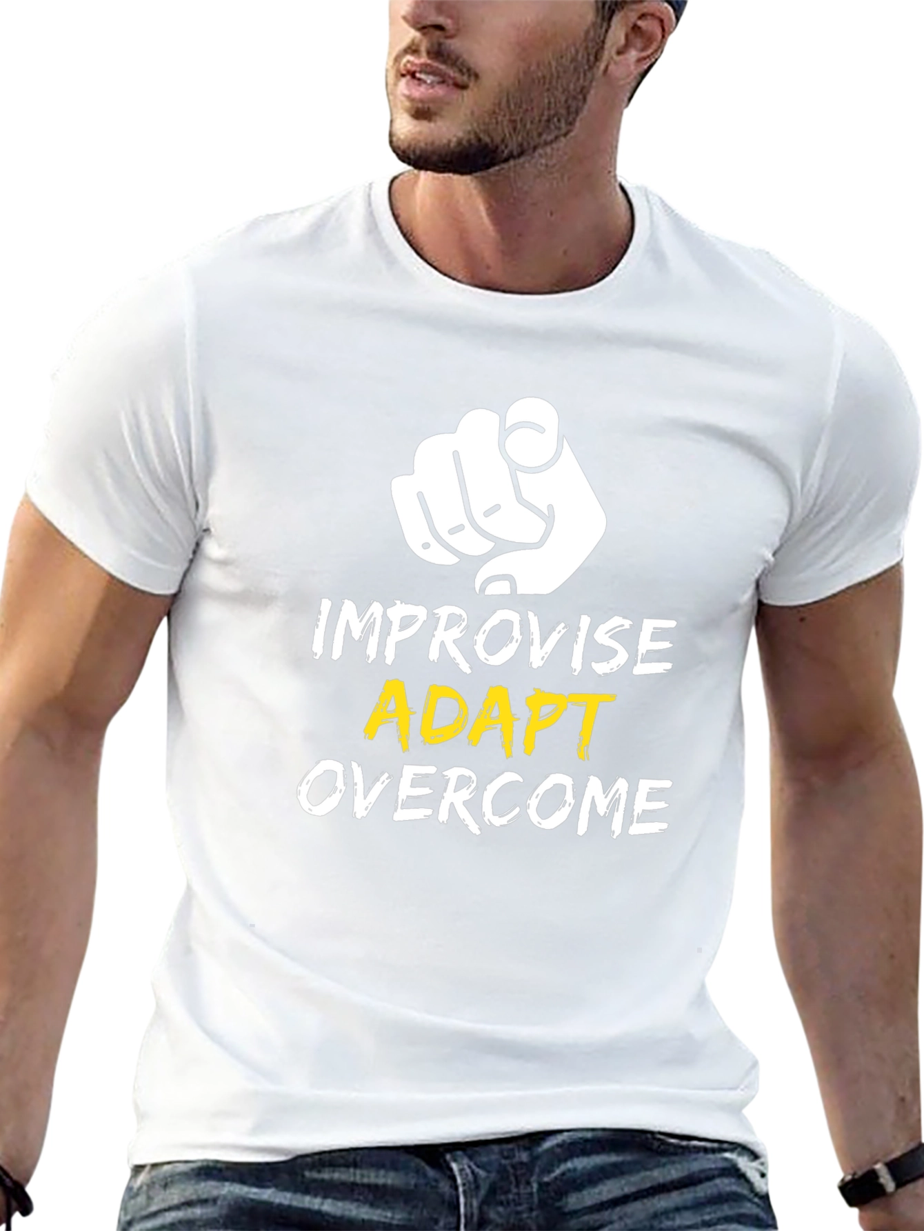 Improvise Adapt Overcome Graphic Tee - Black