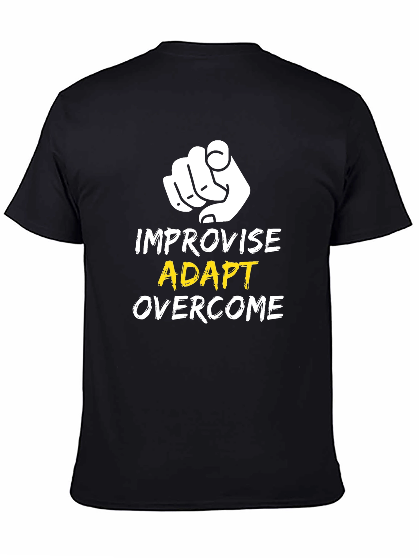 Improvise Adapt Overcome Graphic Tee - Black