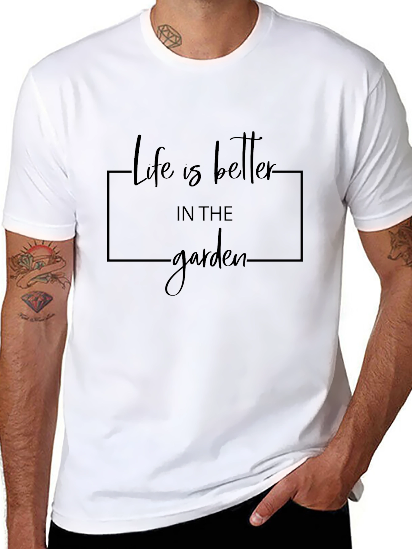 Life is Better in the Garden Black T-Shirt