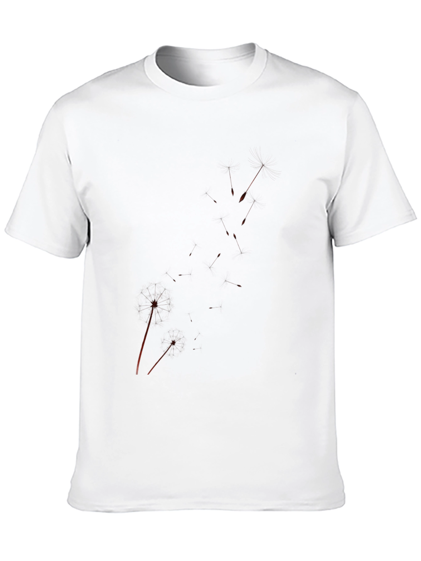 Mens Black Graphic Tee - Splatter Design