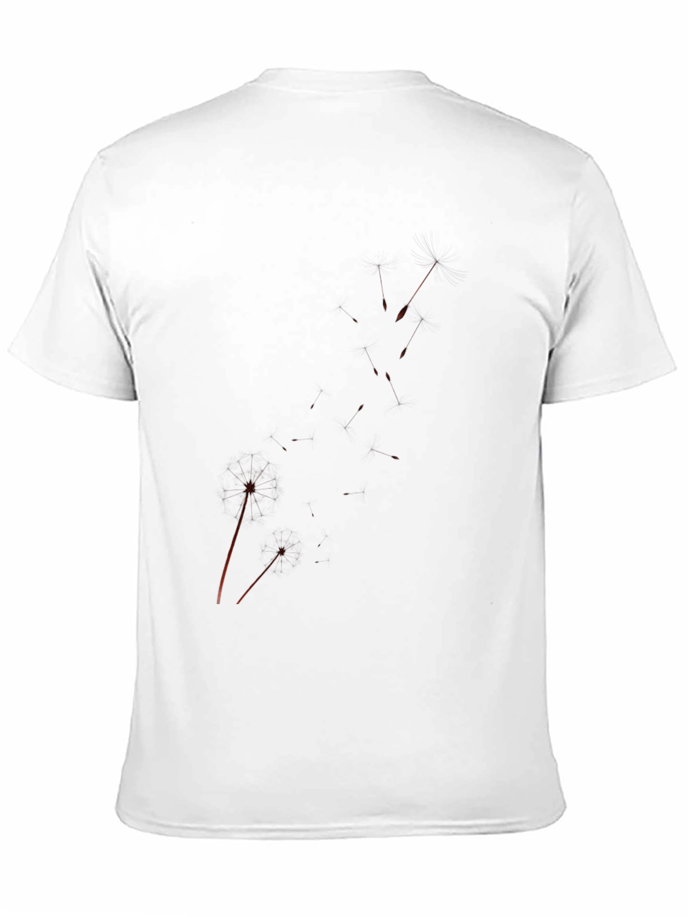 Mens Black Graphic Tee - Splatter Design