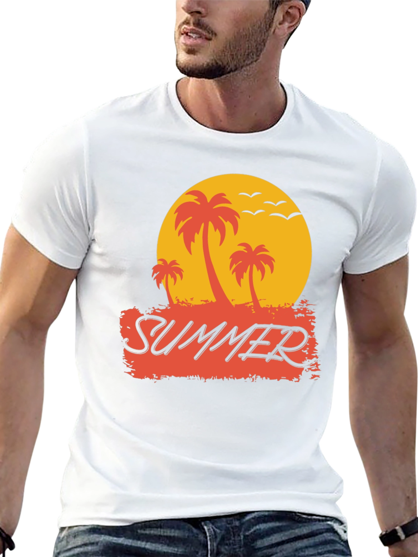 Summer Palm Tree Graphic Tee