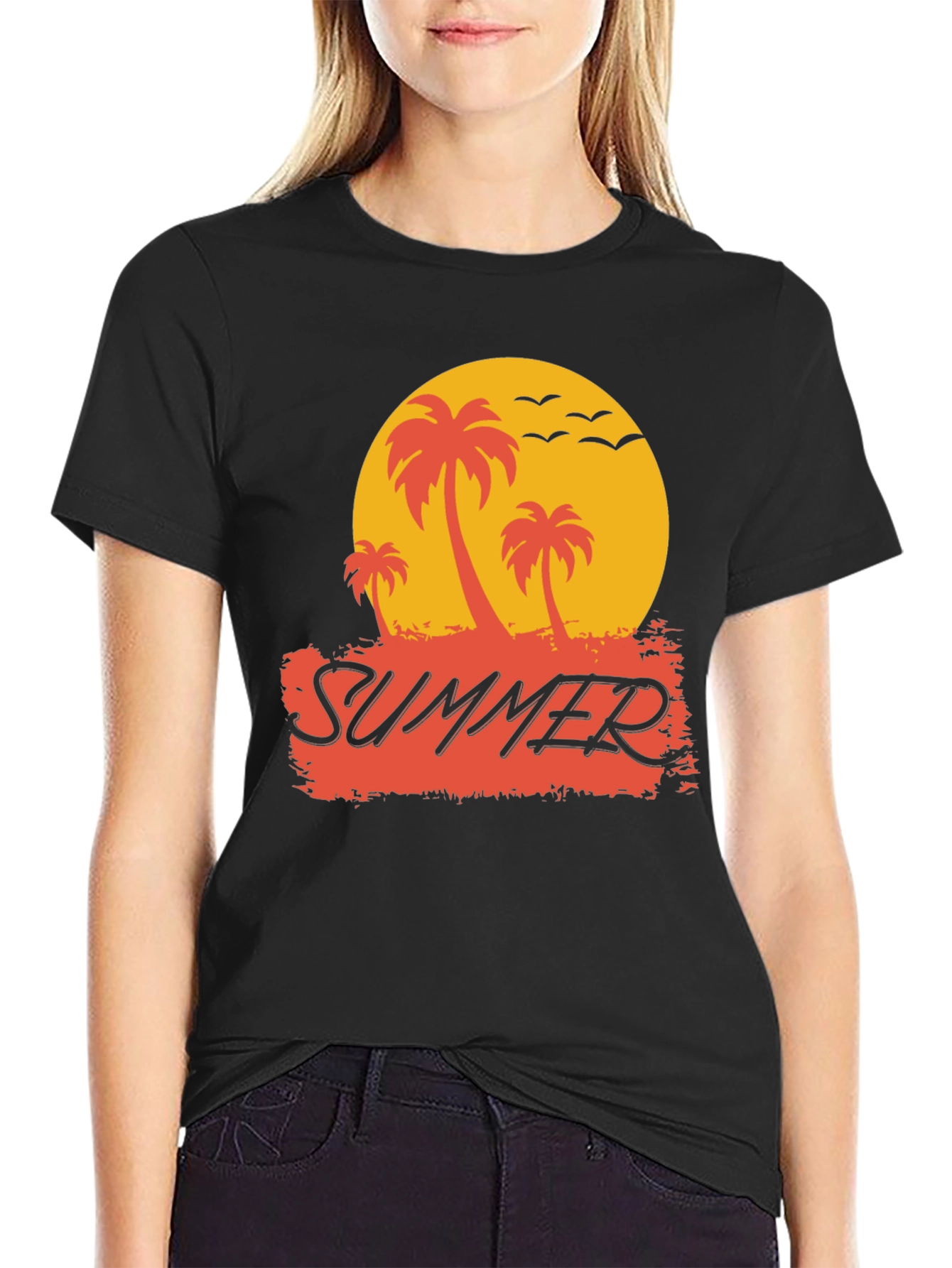 Summer Palm Tree Graphic Tee