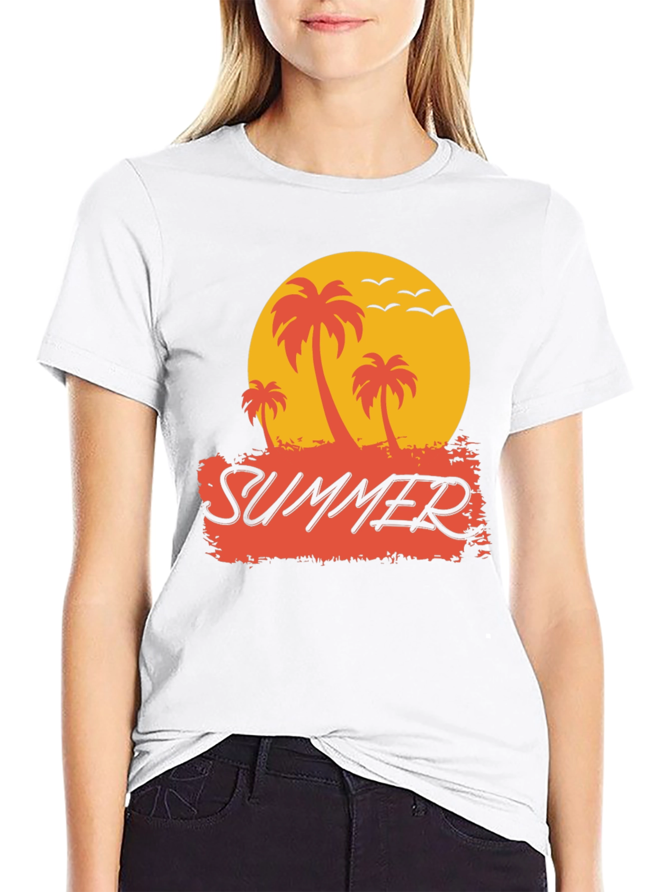 Summer Palm Tree Graphic Tee