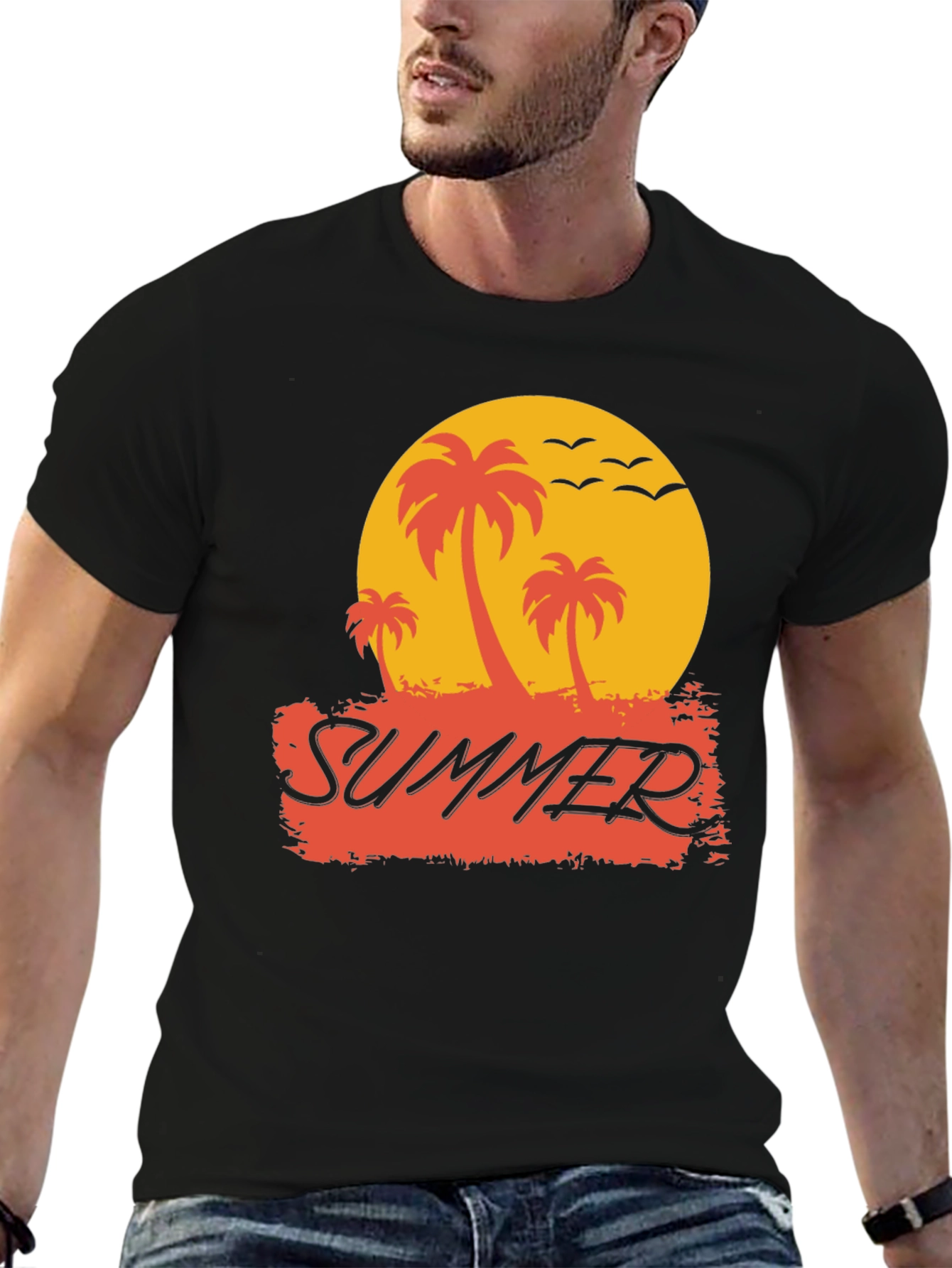 Summer Palm Tree Graphic Tee
