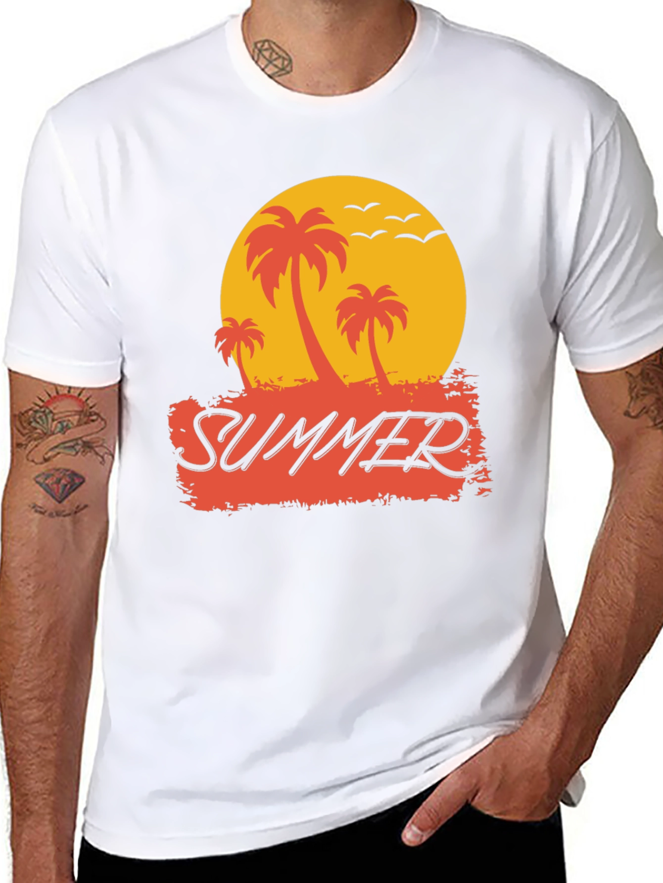 Summer Palm Tree Graphic Tee