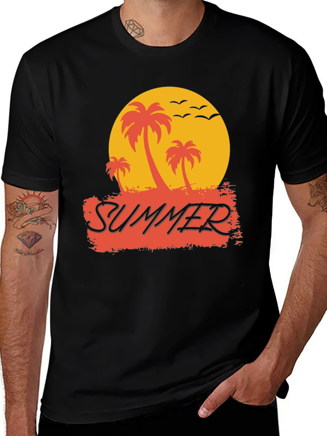 Summer Palm Tree Graphic Tee