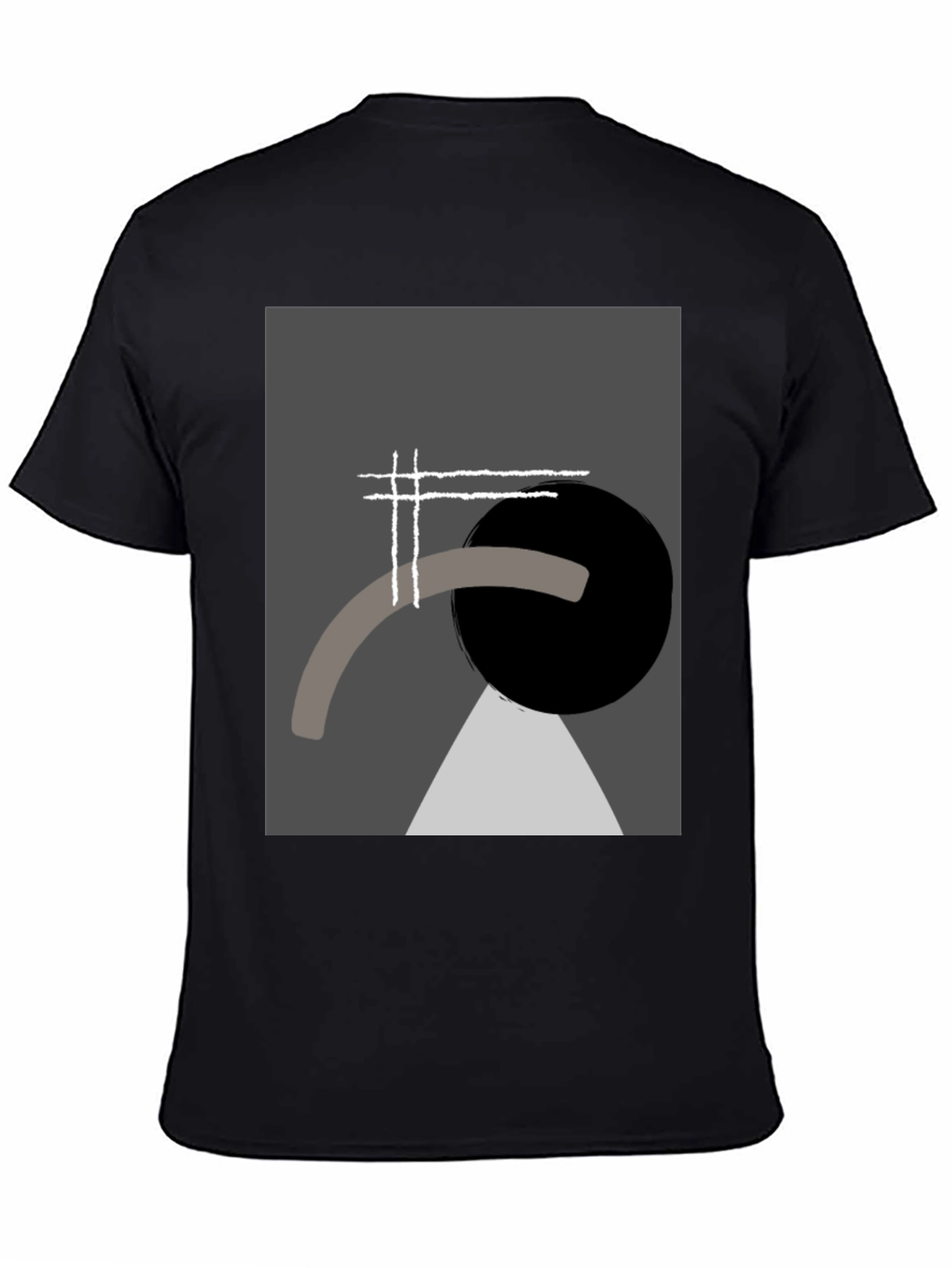 Abstract Geometric Graphic Tee - Modern Art Shirt